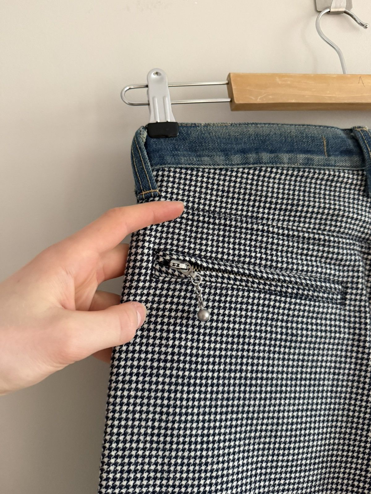 Junya Watanabe Vintage Japan Junya Watanabe CDG Hybrid Denim Wool Pants Size US 30 / EU 46 - 6 Thumbnail