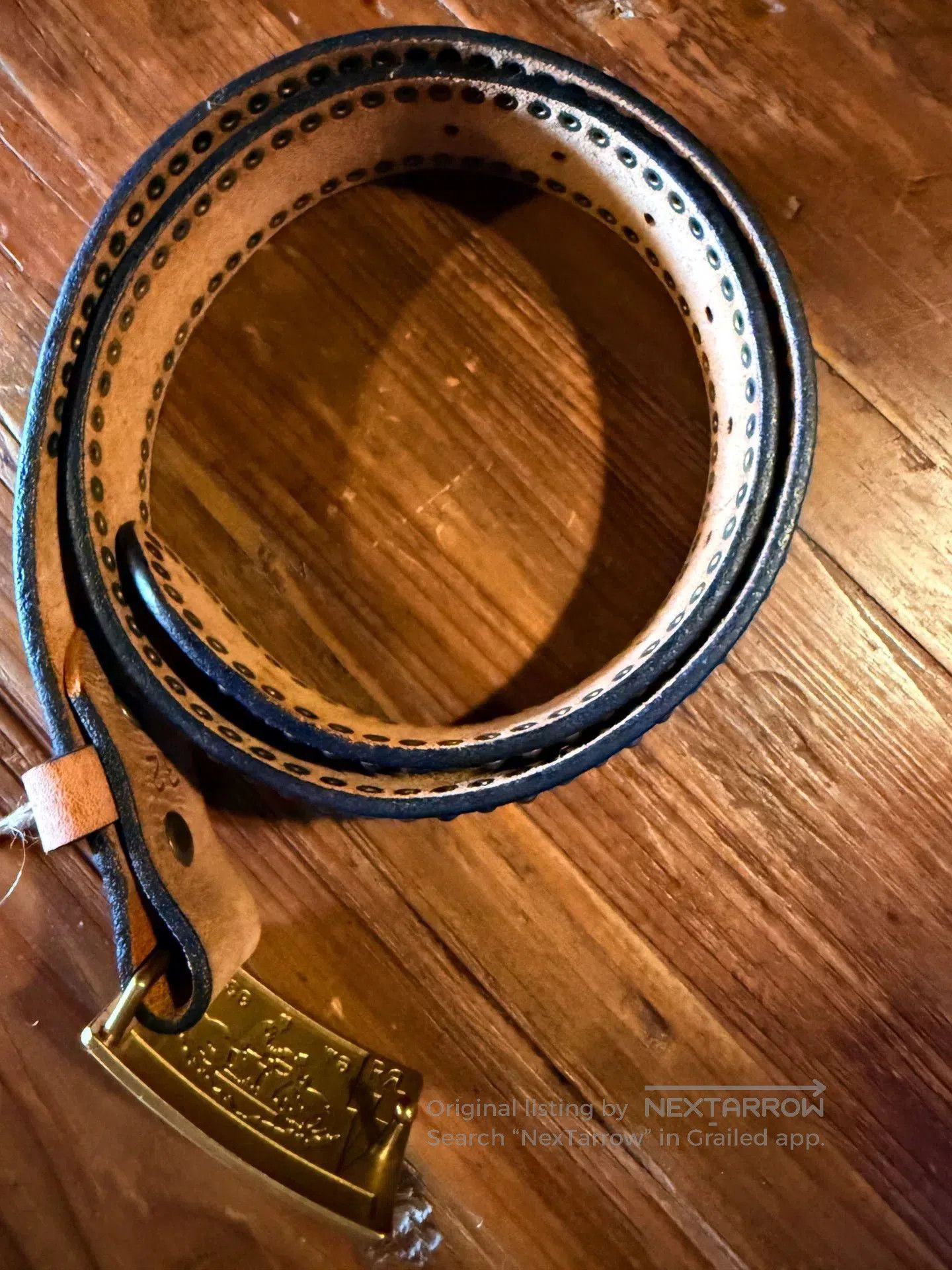 RRL Ralph Lauren RRL Double RL Leather Belt. Size ONE SIZE - 3 Thumbnail