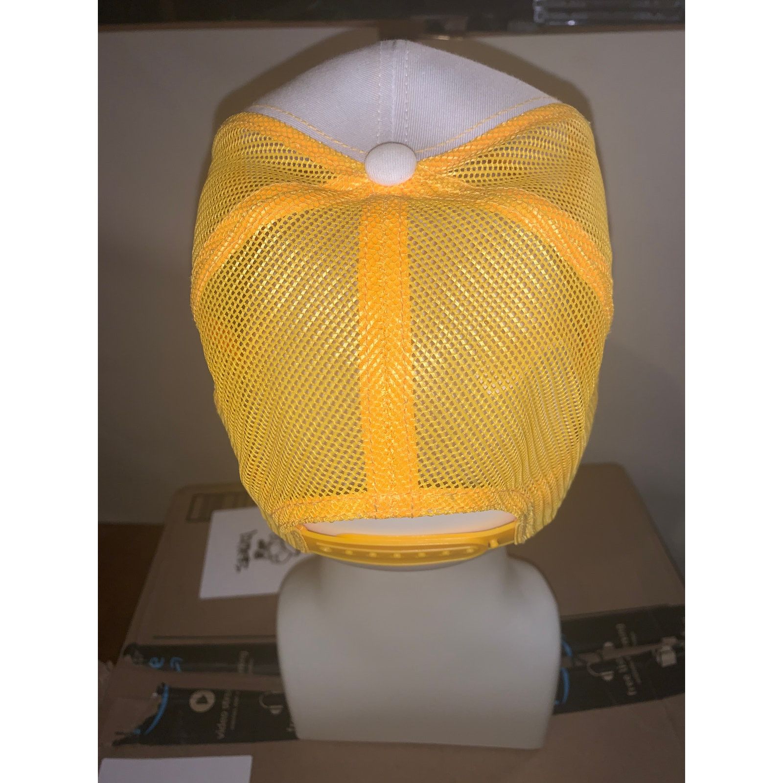 Bass Pro Shops Bass Pro Shops Yellow Trucker Hat Fishing Cap Embroidered Size ONE SIZE - 3 Thumbnail