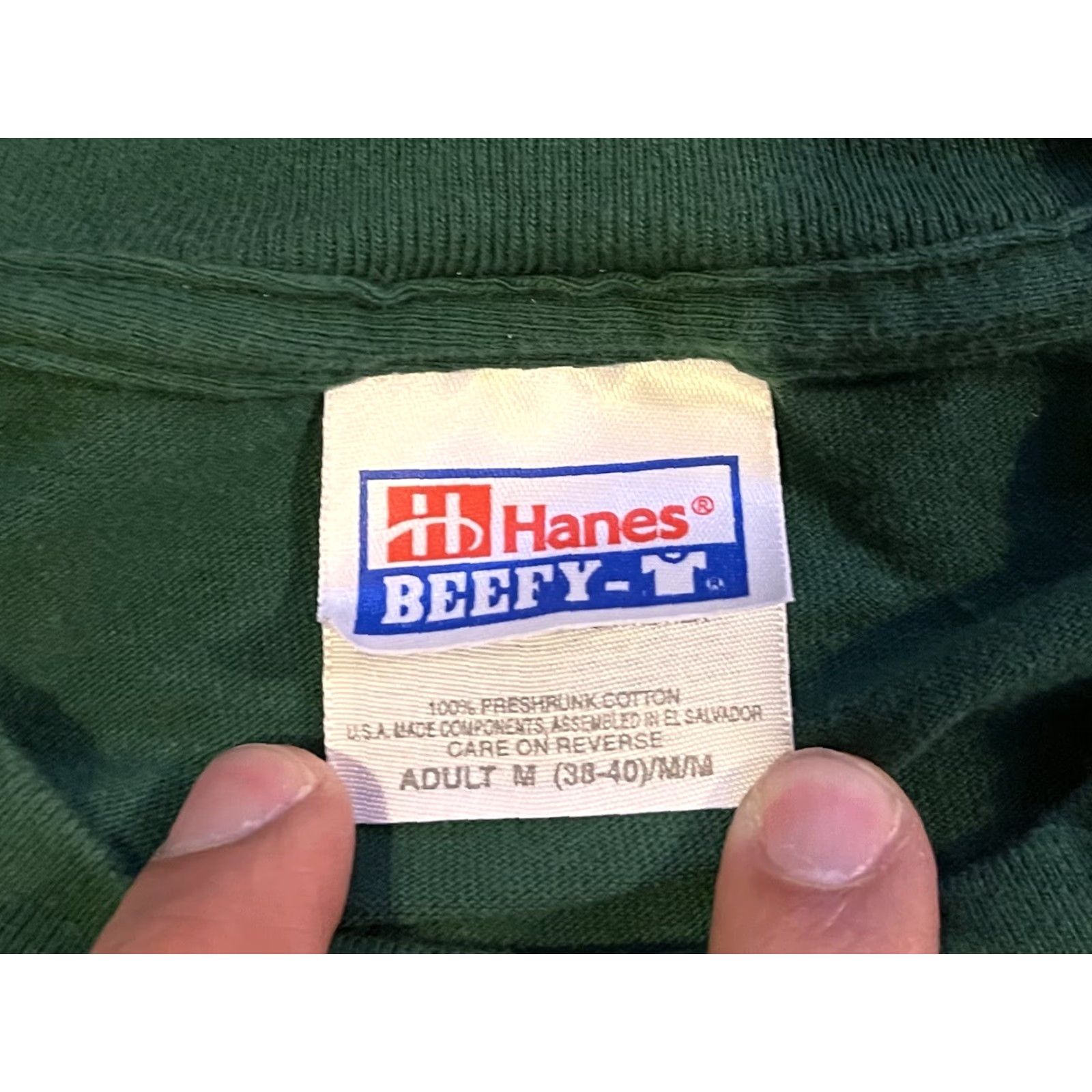 Hanes VINTAGE Hanes Shirt Men Medium Green Camp Weitzel Lake Champlain 2001 Logo Graphic Print Crew Neck Short Sleeve Jersey Cotton Size US M / EU 48-50 / 2 - 5 Thumbnail