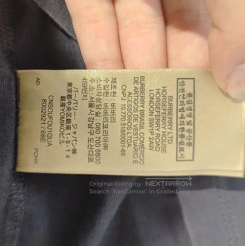 Burberry Burberry Navy Cotton Women's T-Shirt. Size XXS / US 00 / IT 34 - 8 Thumbnail