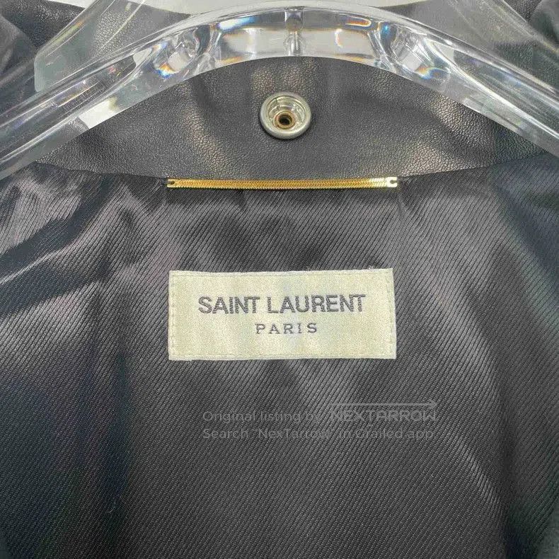Saint Laurent Paris Saint Laurent Leather Moto Jacket. Size US L / EU 52-54 / 3 - 3 Thumbnail