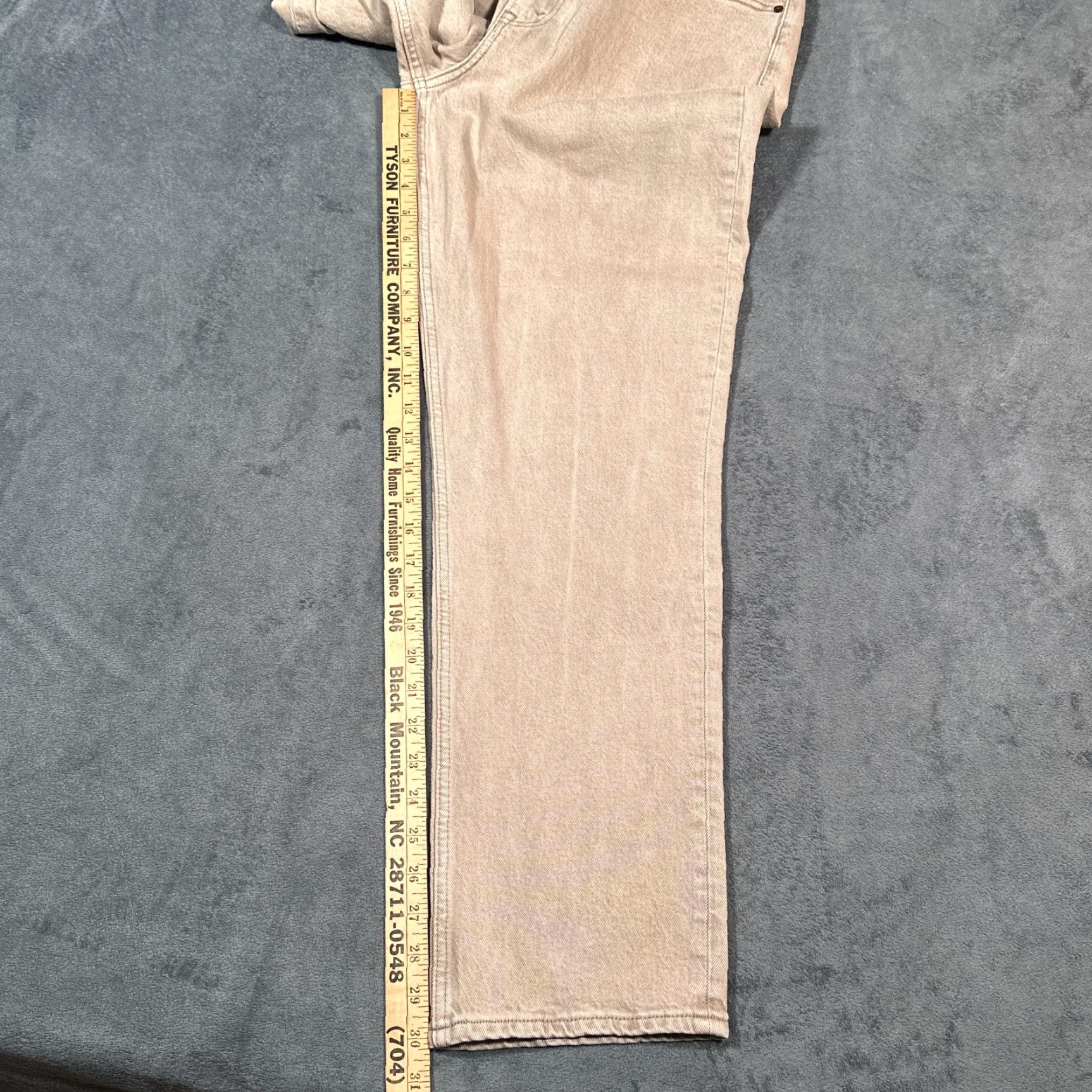 Abercrombie & Fitch VINTAGE Abercrombie & Fitch Women's Jeans 30/10R Khaki High Rise Straight Retro 90s Denim Size 30" / US 8 / IT 44 - 5 Thumbnail