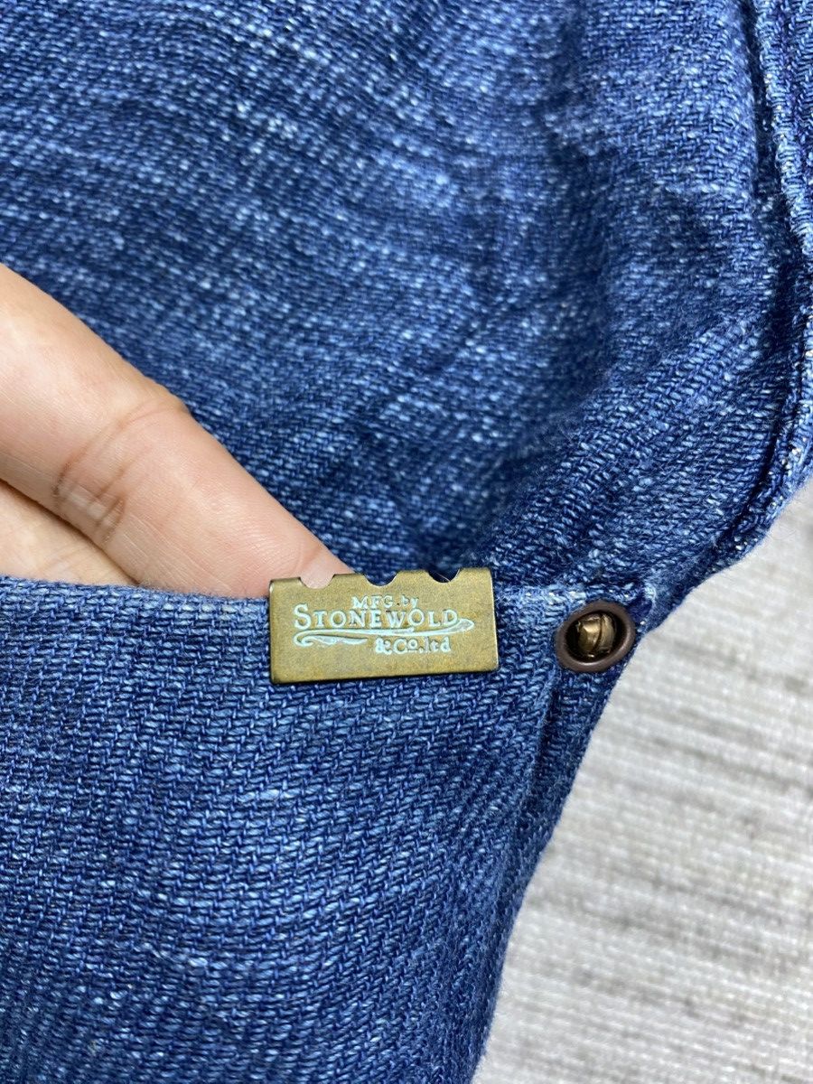 Indigo × Japanese Brand Vintage Stonewold Indigo Long Denim Jacket Size US M / EU 48-50 / 2 - 9 Thumbnail