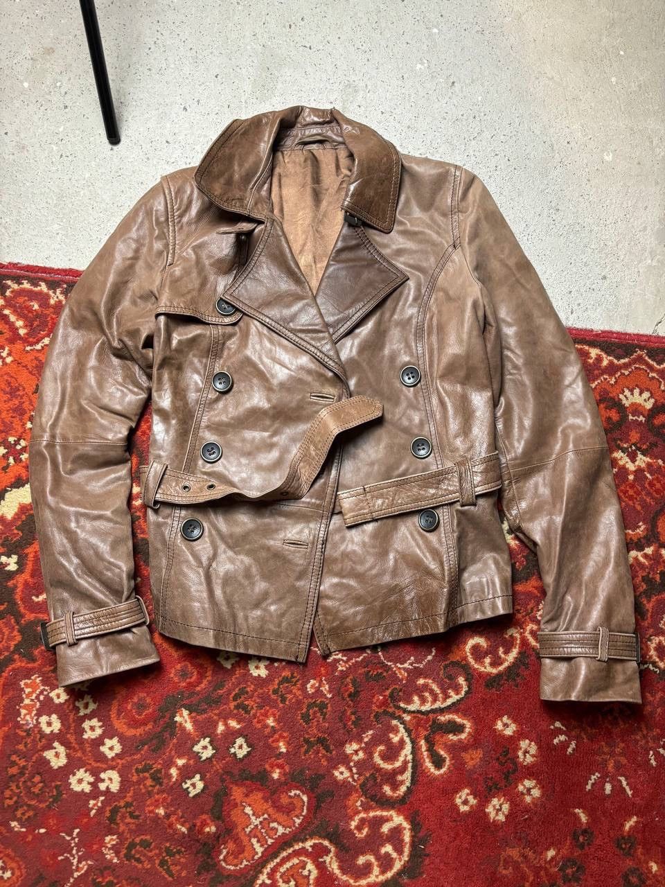 Vintage Vintage Y2K Aviator Leather Motorcycle Jacket Cowboy Style Size US M / EU 48-50 / 2 - 1 Thumbnail