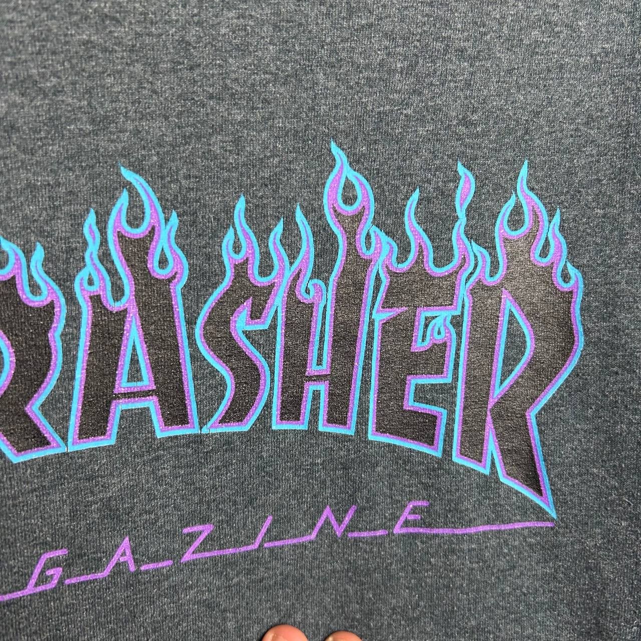 Thrasher Mens Thrasher Big logo skate streetwear tee size S Size US S / EU 44-46 / 1 - 4 Thumbnail