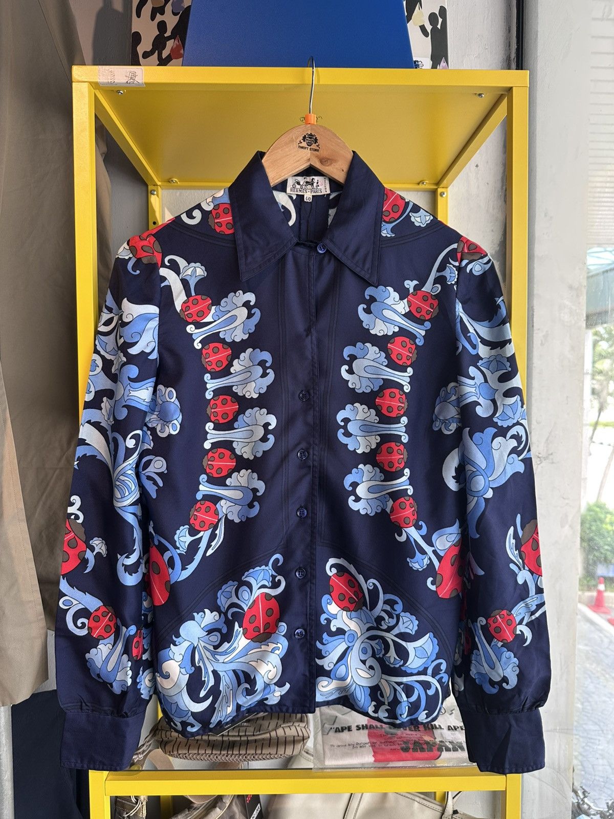 Hermes Vintage Hermes Silk Blouse Size M / US 6-8 / IT 42-44 - 1 Thumbnail