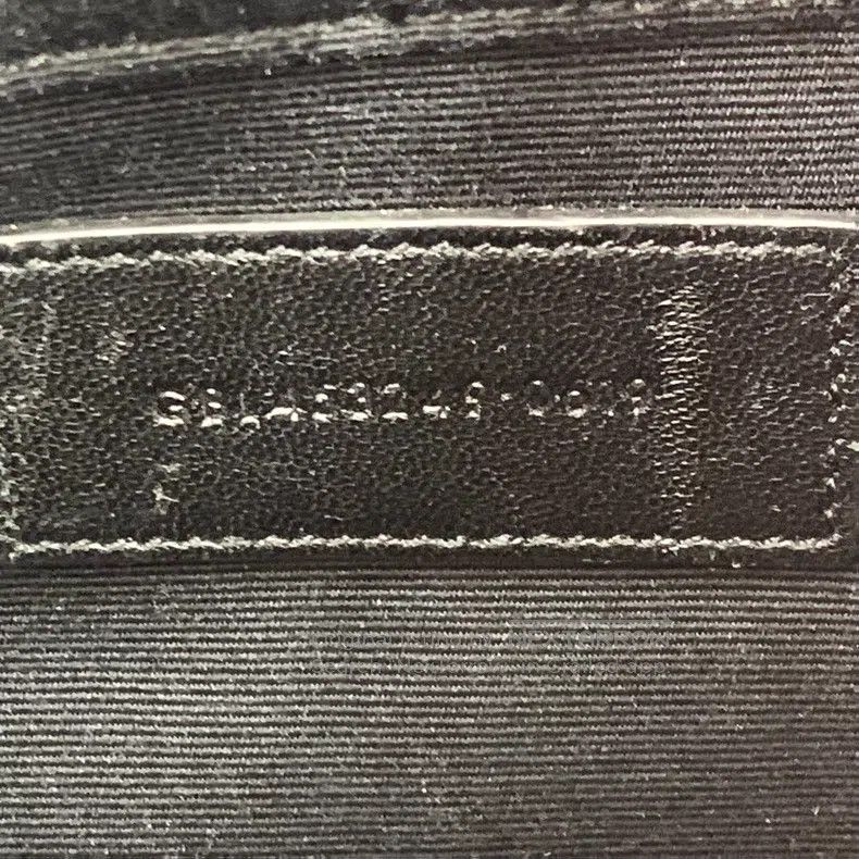 Saint Laurent Paris Saint Laurent Paris Black Leather Logo Zipper Closure Hand Size ONE SIZE - 9 Thumbnail