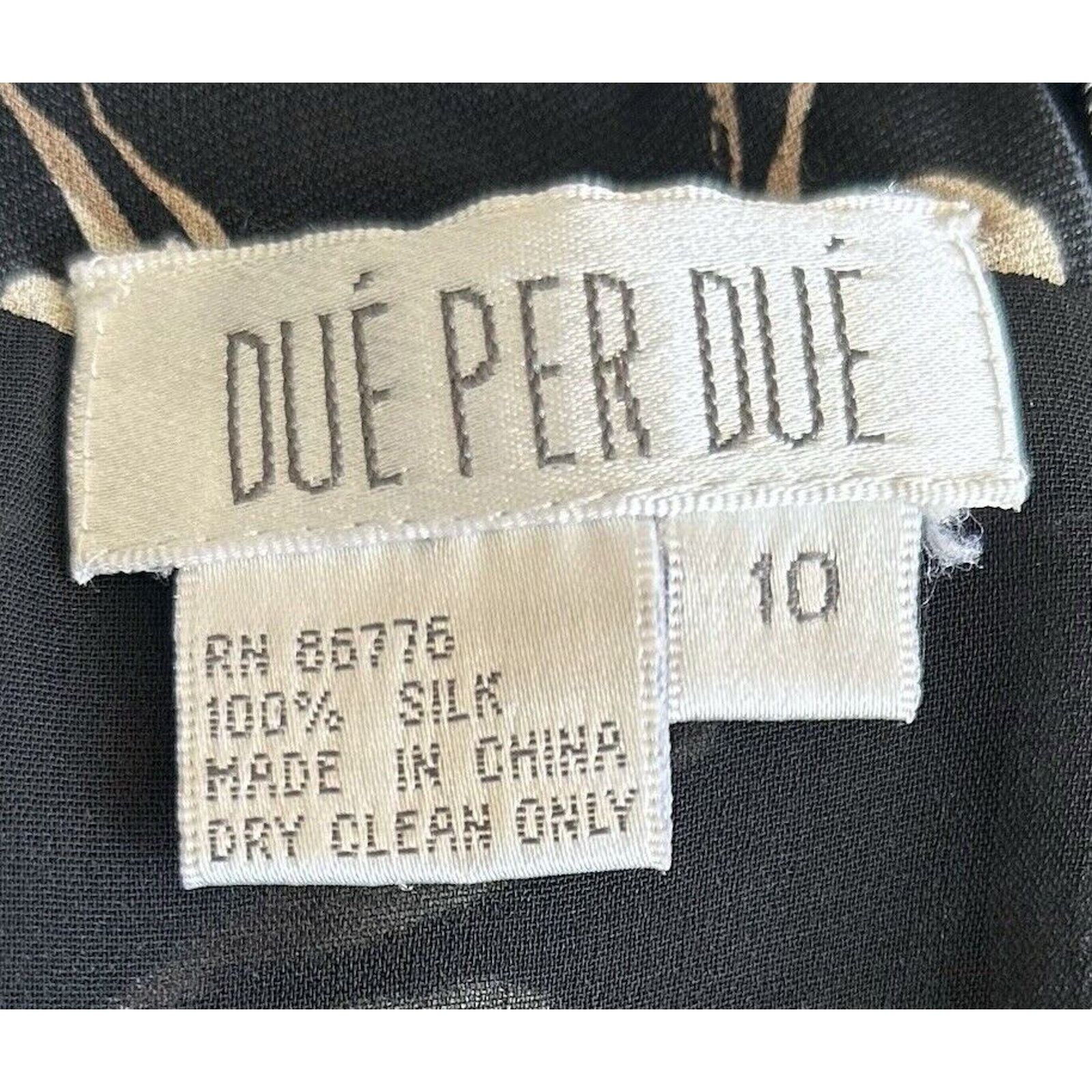 Other Due Per Due | Black Panel Long Flowy Maxi Silk Skirt | 10 Size 32" / US 10 / IT 46 - 3 Thumbnail