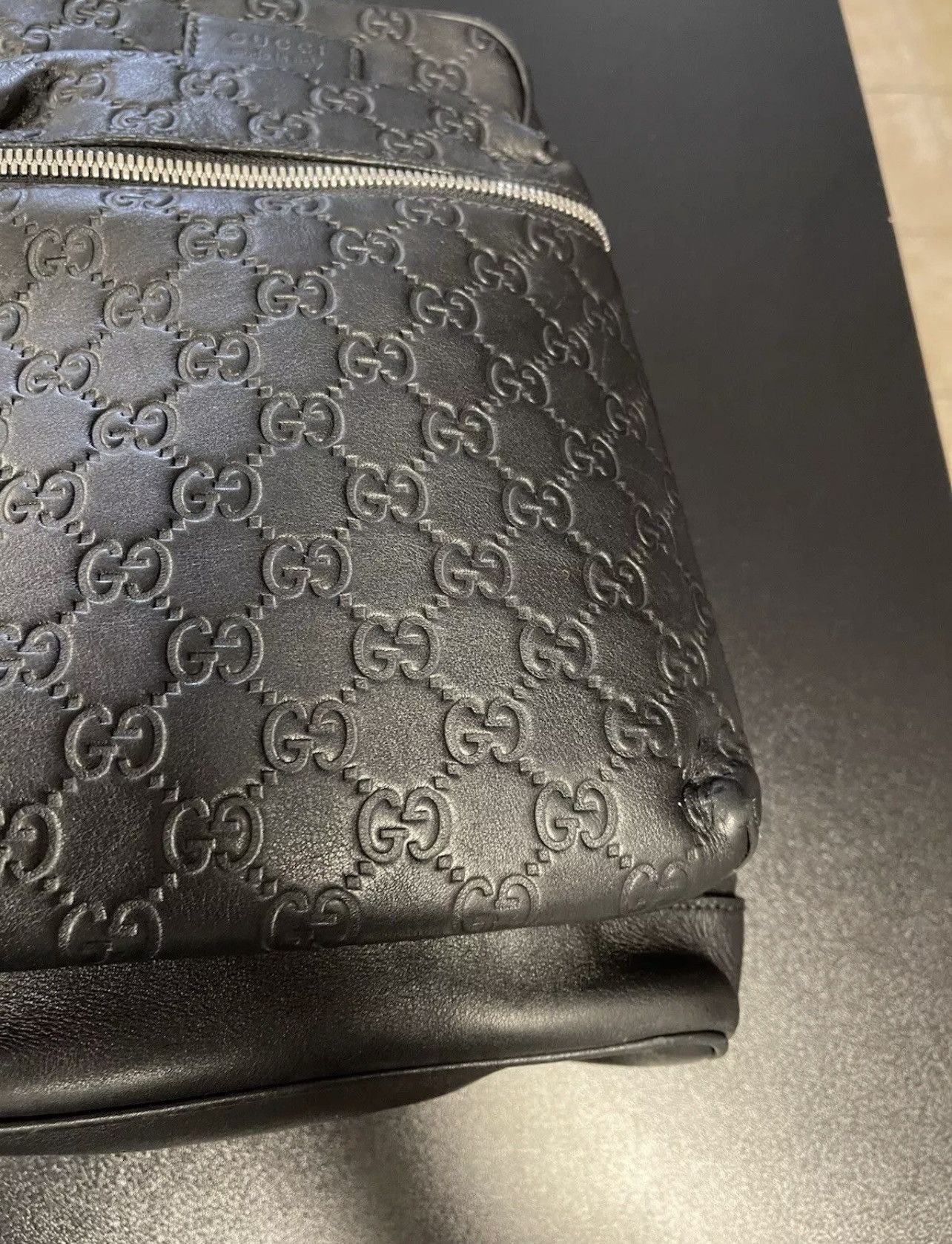 Gucci GUCCI Guccisima Shoulder Bag Leather Black Silver Hardware Size ONE SIZE - 5 Thumbnail
