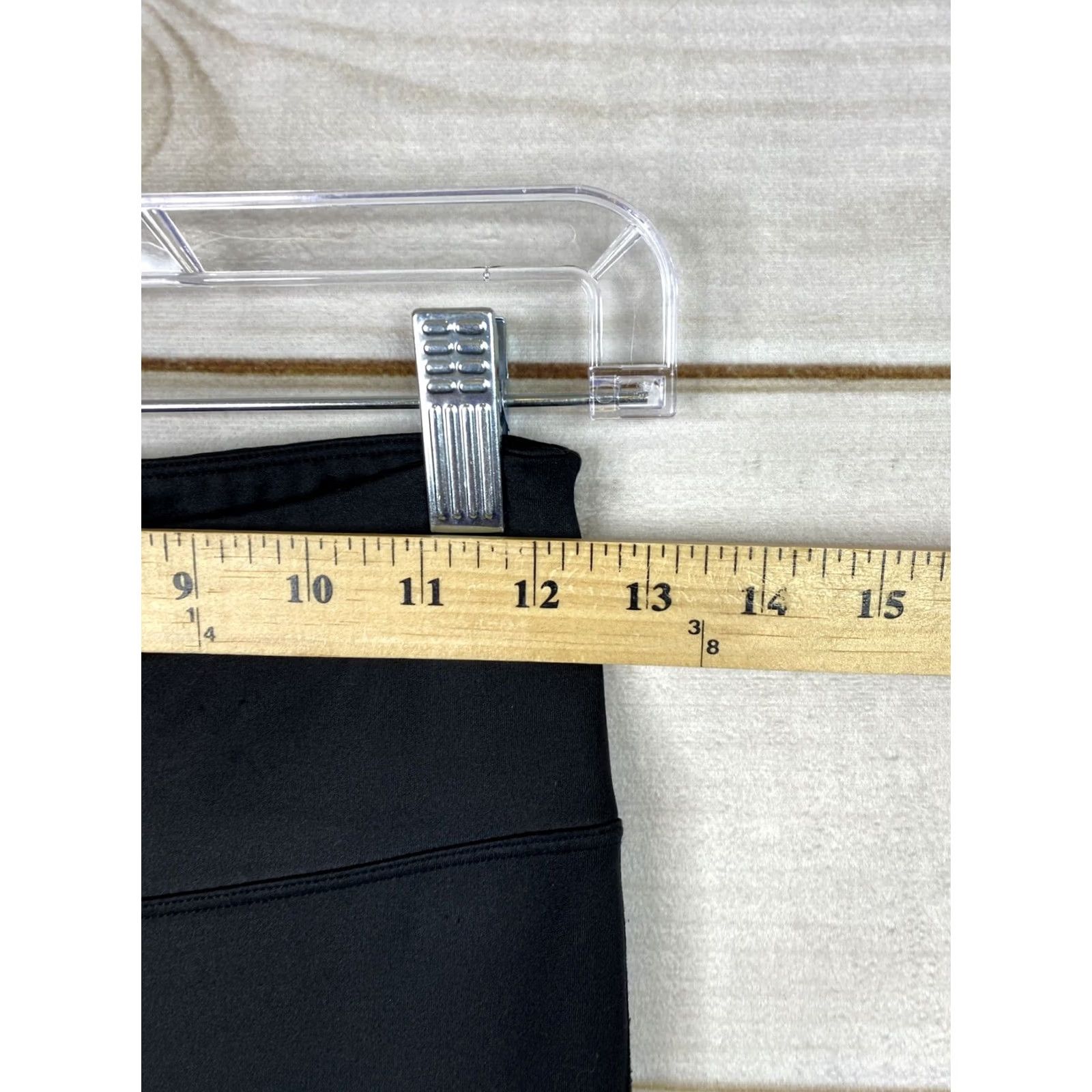 Nanette Lepore Nanette Lepore Leggings Womens XS Black Pleated Leg Skinny Pocket Workout Run Pants Size 26" / US 2 / IT 38 - 5 Thumbnail