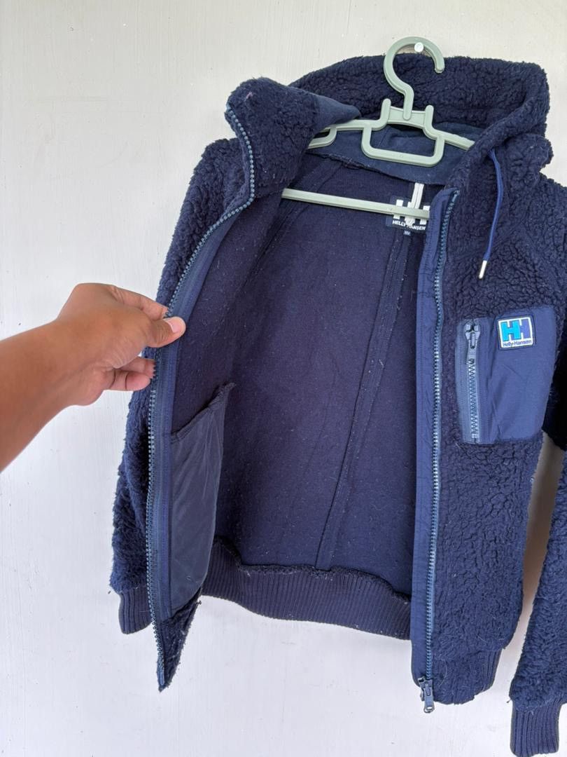 Helly Hansen Vtg Helly hansen Sherpa Fleece Jacket With Hoodies Design Size US S / EU 44-46 / 1 - 4 Thumbnail