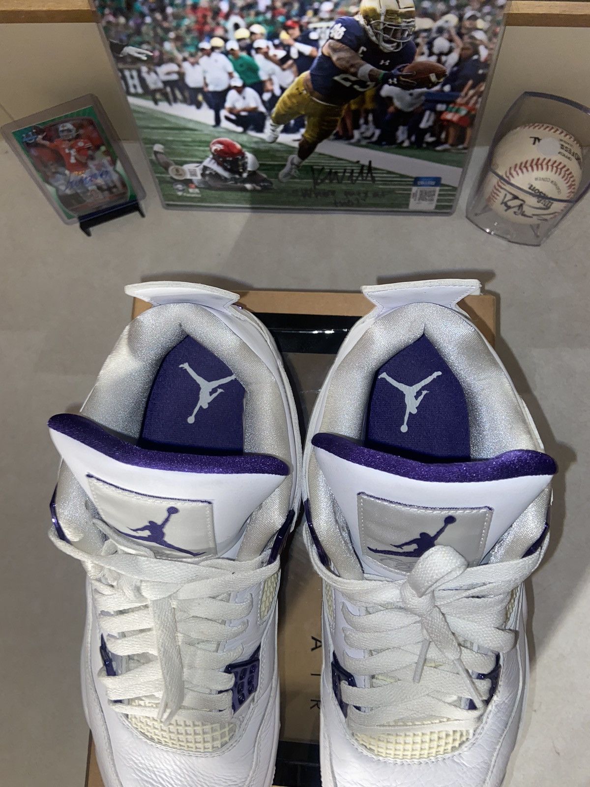 Jordan Brand Air Jordan Retro 4 Metallic Purple Size US 10.5 / EU 43-44 - 5 Thumbnail