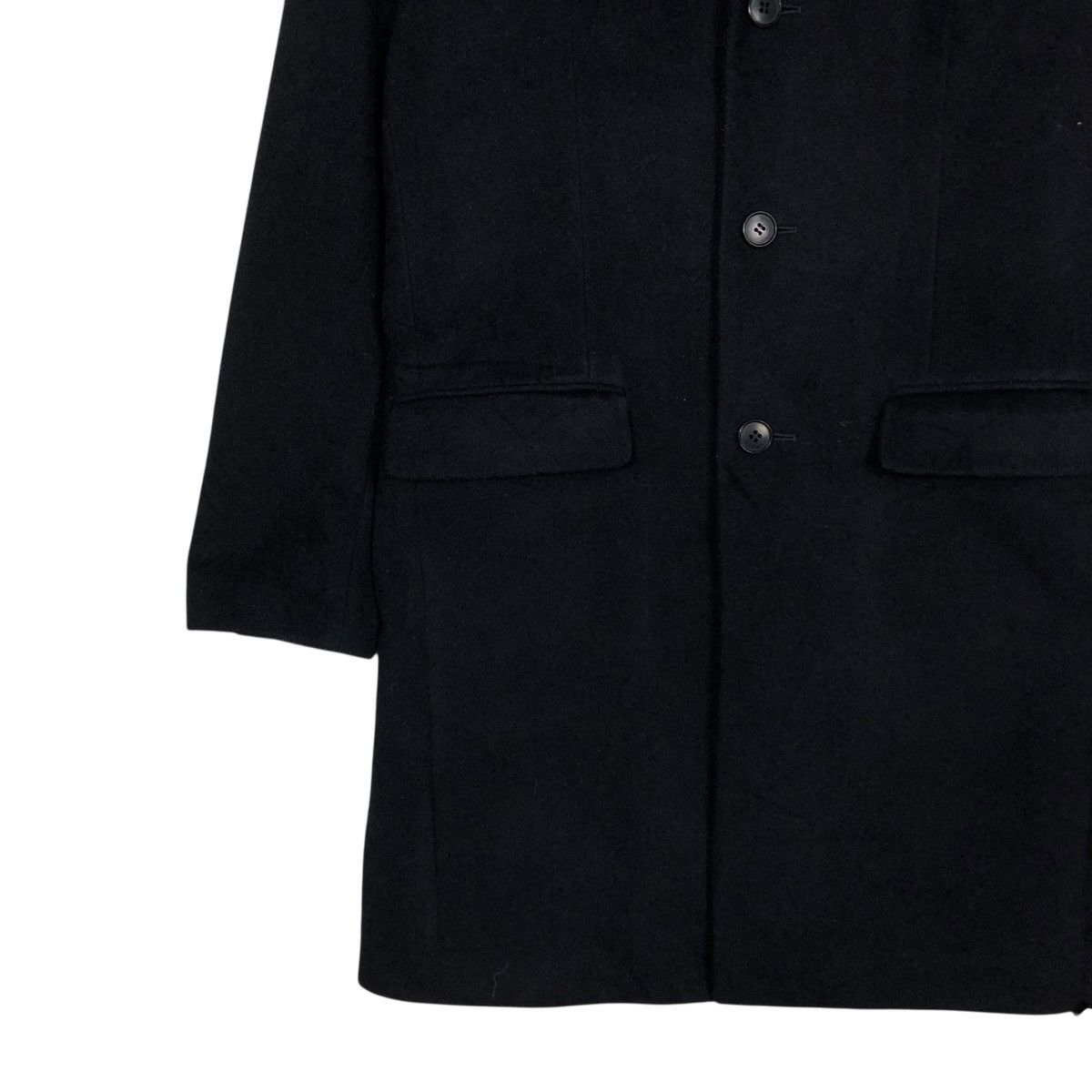 Issey Miyake 🔥RICH BLACK VINTAGE WOOL LONG JACKET SHIPS JET BLUE JAPAN Size US M / EU 48-50 / 2 - 6 Thumbnail