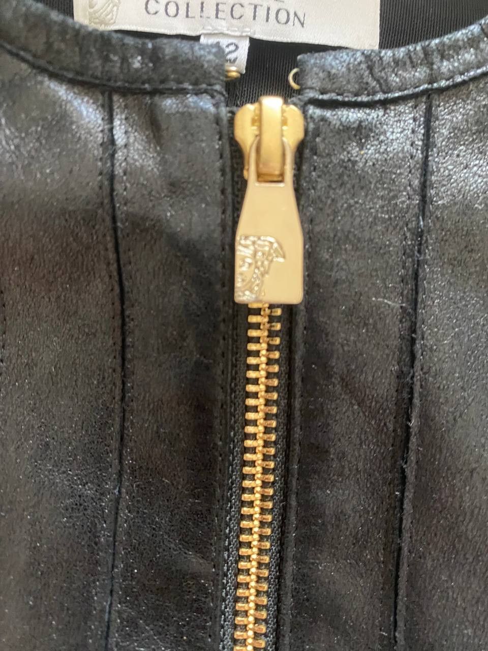 Versace Collection leather jacket