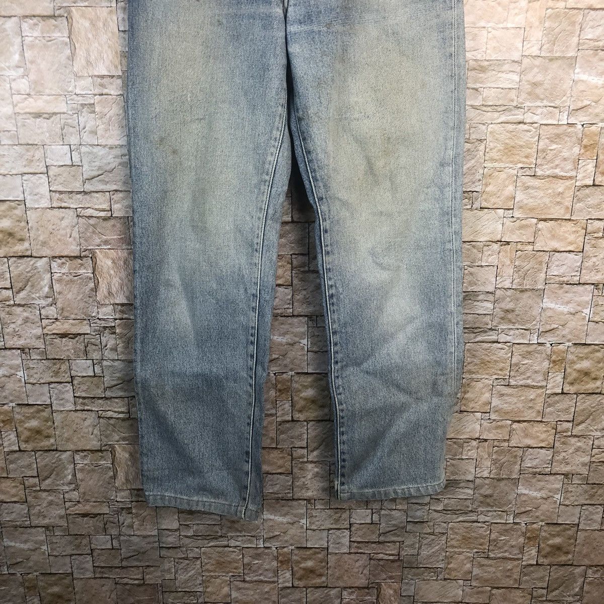 Japanese Brand Cantos vintage Blue Denim Pants #A54 Size US 28 / EU 44 - 3 Thumbnail