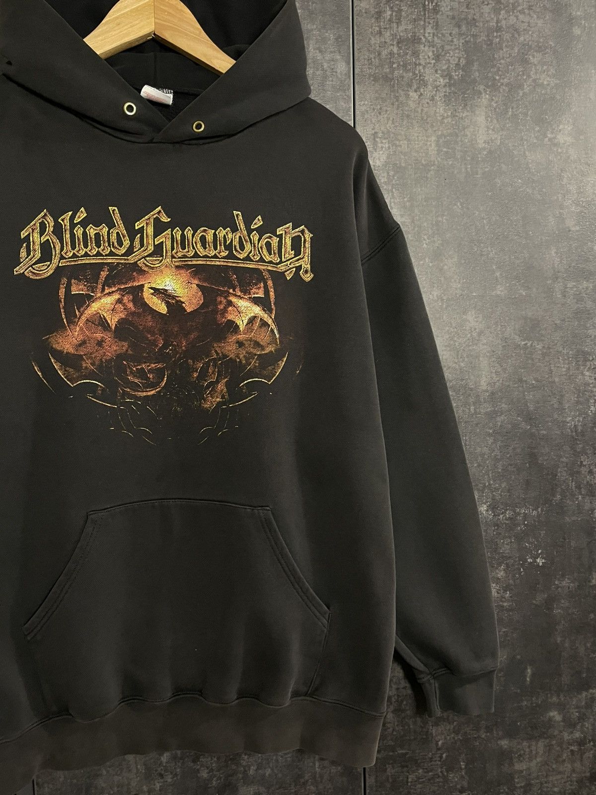Vintage Vintage Blind Guardian Faded Hoodie Rock Oasis Deftones COF Size US L / EU 52-54 / 3 - 4 Thumbnail