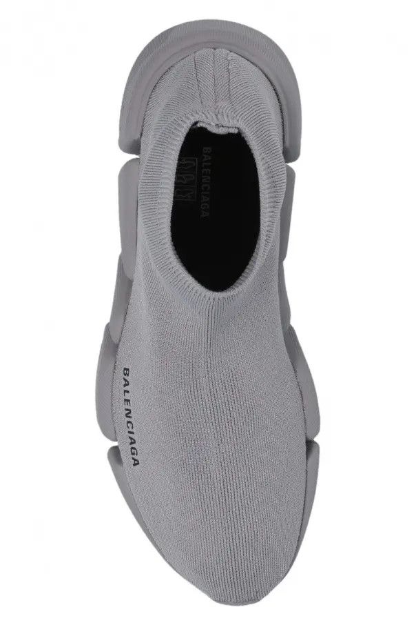 Balenciaga o1bcso1str1224 Speed 2.0 Recycled Knit Sneakers Dark Grey Size US 9 / IT 39 - 6 Thumbnail