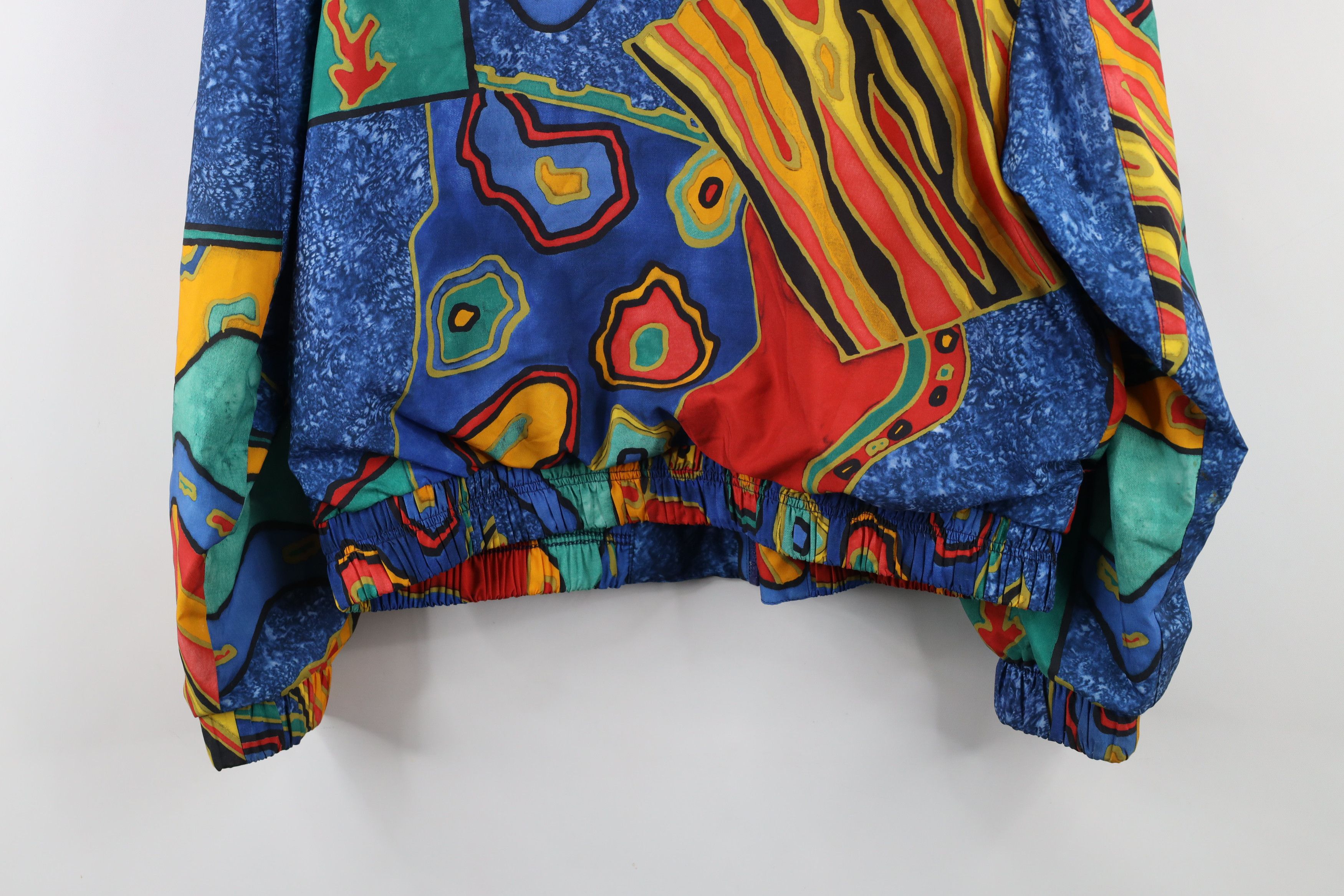 Vintage Vintage 90s Streetwear Abstract Lined Windbreaker Jacket USA Size M / US 6-8 / IT 42-44 - 14 Thumbnail