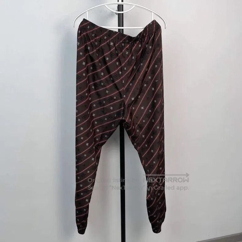 Fendi Fendi Printed Striped Casual Pants Brown Size US 36 / EU 52 - 4 Thumbnail