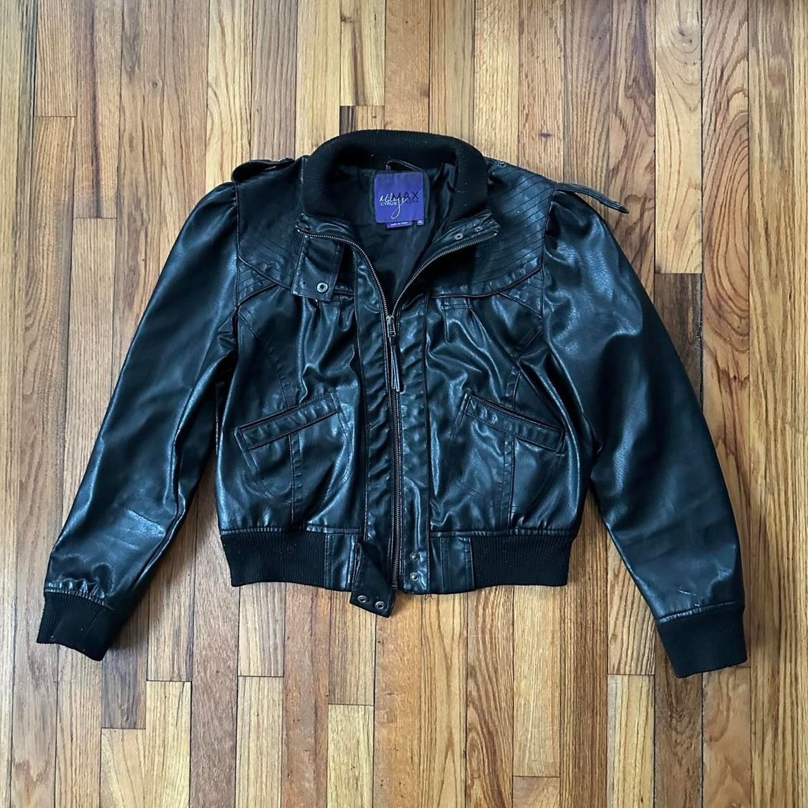 Bcbgmaxazria Miley Cyrus Max Azria Faux Leather Jacket Full Zip size XL Size XL / US 12-14 / IT 48-50 - 1 Thumbnail