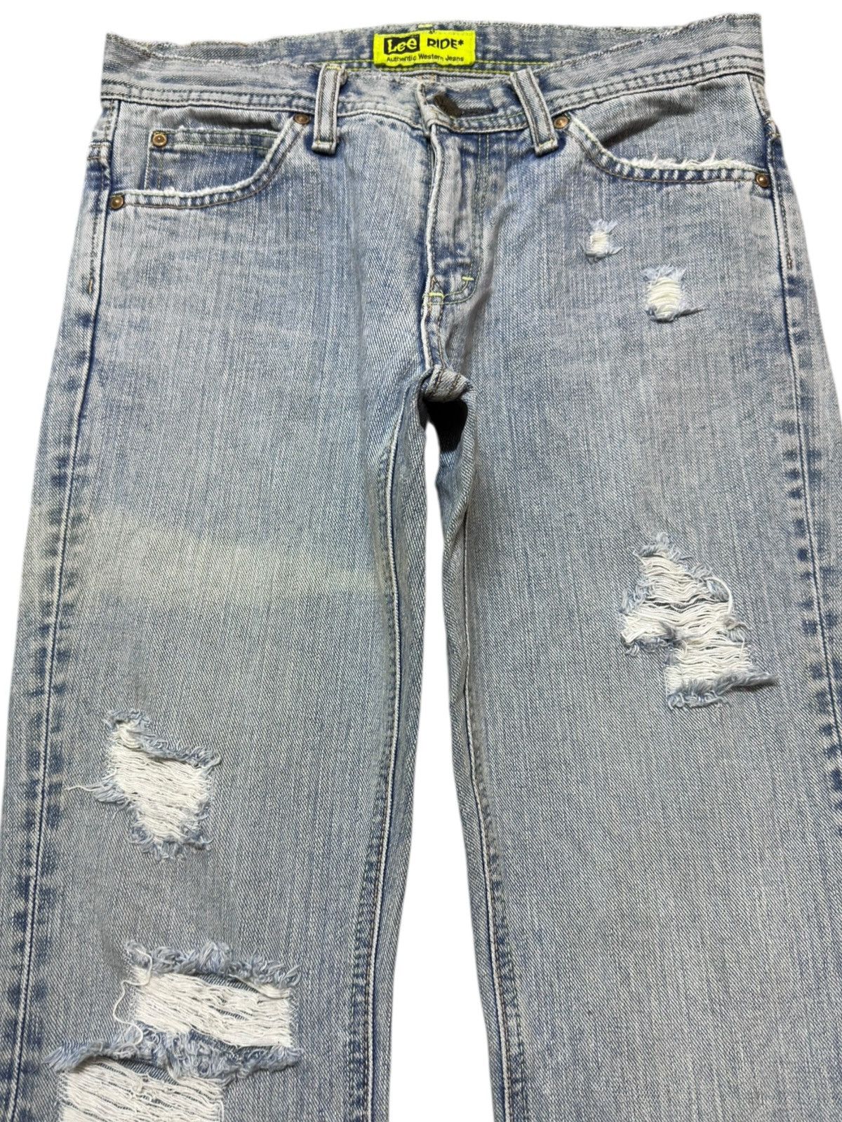 Issey Miyake × Lee Vintage Lee Flare Bootcut Faded Distressed Denim Size US 29 - 2 Thumbnail