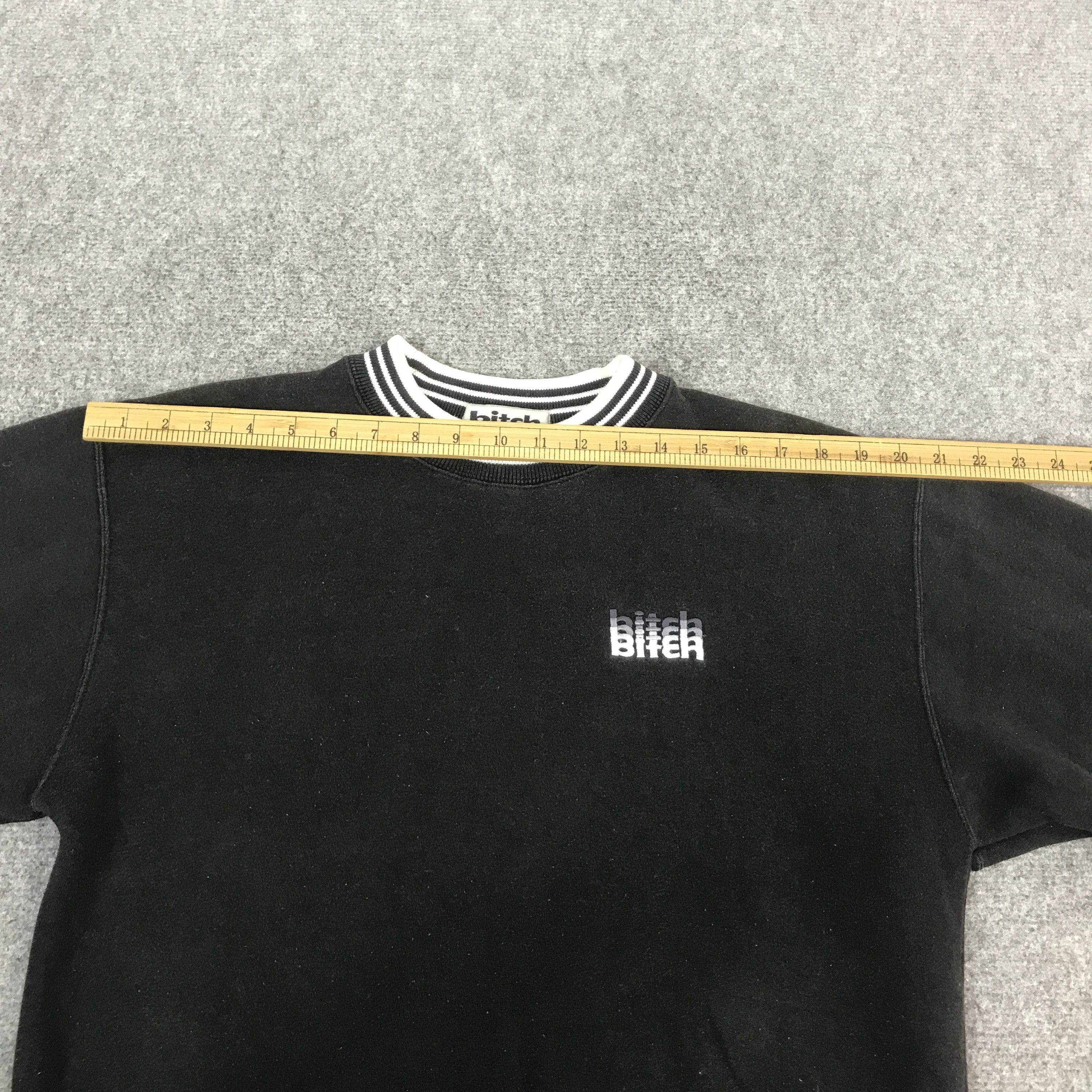 Japanese Brand Vtg bitch skateboards black faded sweatshirt K62B13 Size US L / EU 52-54 / 3 - 5 Thumbnail
