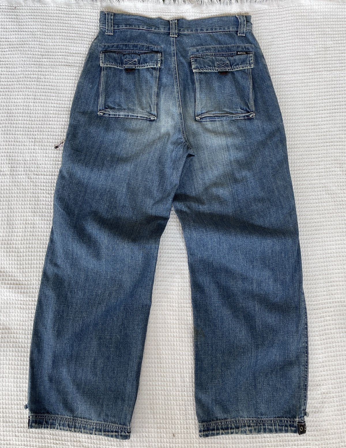 Airwalk Rare‼️Vintage’90s🔥AIRWALK🔥Wide Leg Baggy Cargo Jeans Size US 33 - 2 Thumbnail