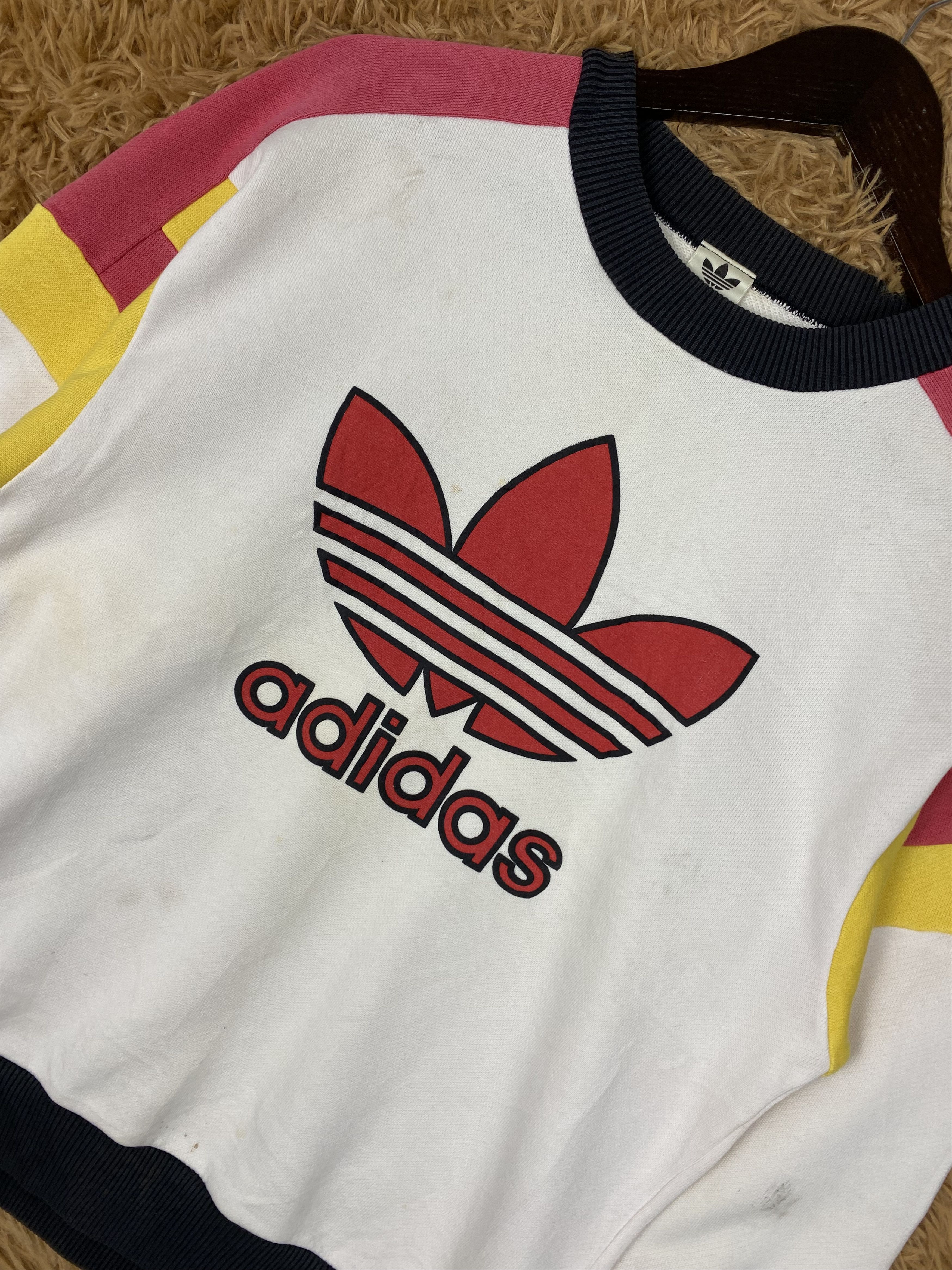 Adidas Vintage Adidas Trefoil Germany Big Logo Sweatshirts PS0335 Size US S / EU 44-46 / 1 - 2 Thumbnail