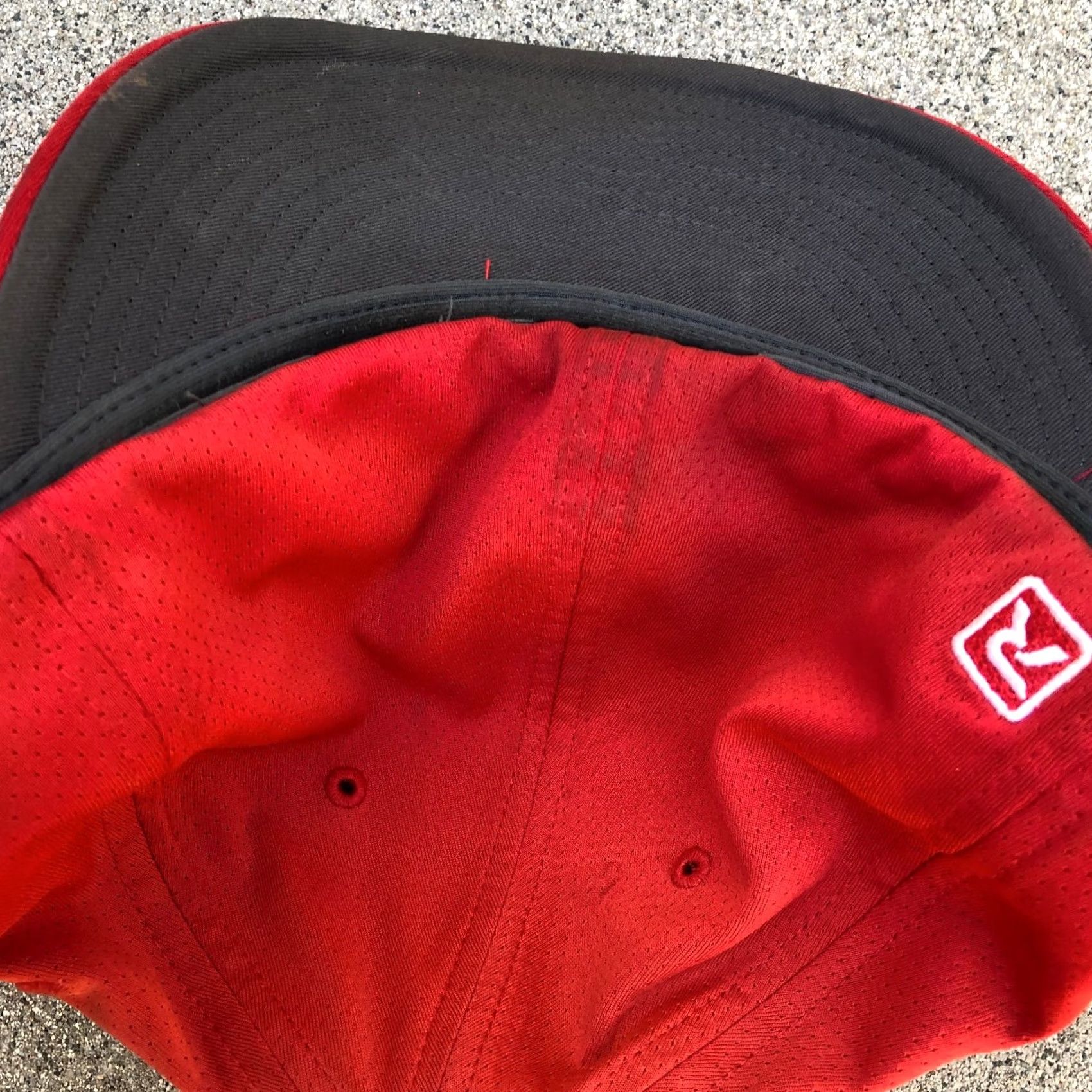 Vintage RICHARDSON H Logo Fitted Hat Men's LG/XL Red Embroidered Cap Size ONE SIZE - 4 Thumbnail