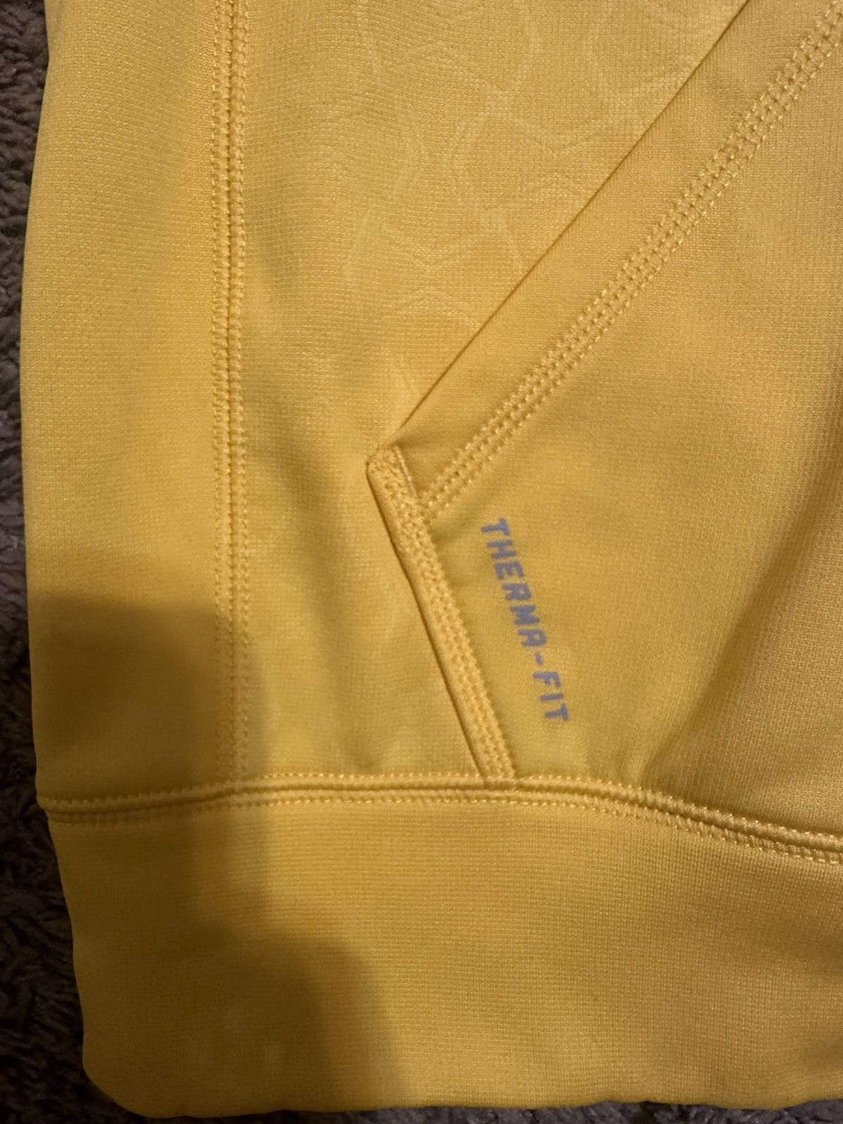 Nike × Vintage Vintage Nike dri fit “triple yellow” hoodie 00s size medium Size US M / EU 48-50 / 2 - 4 Thumbnail