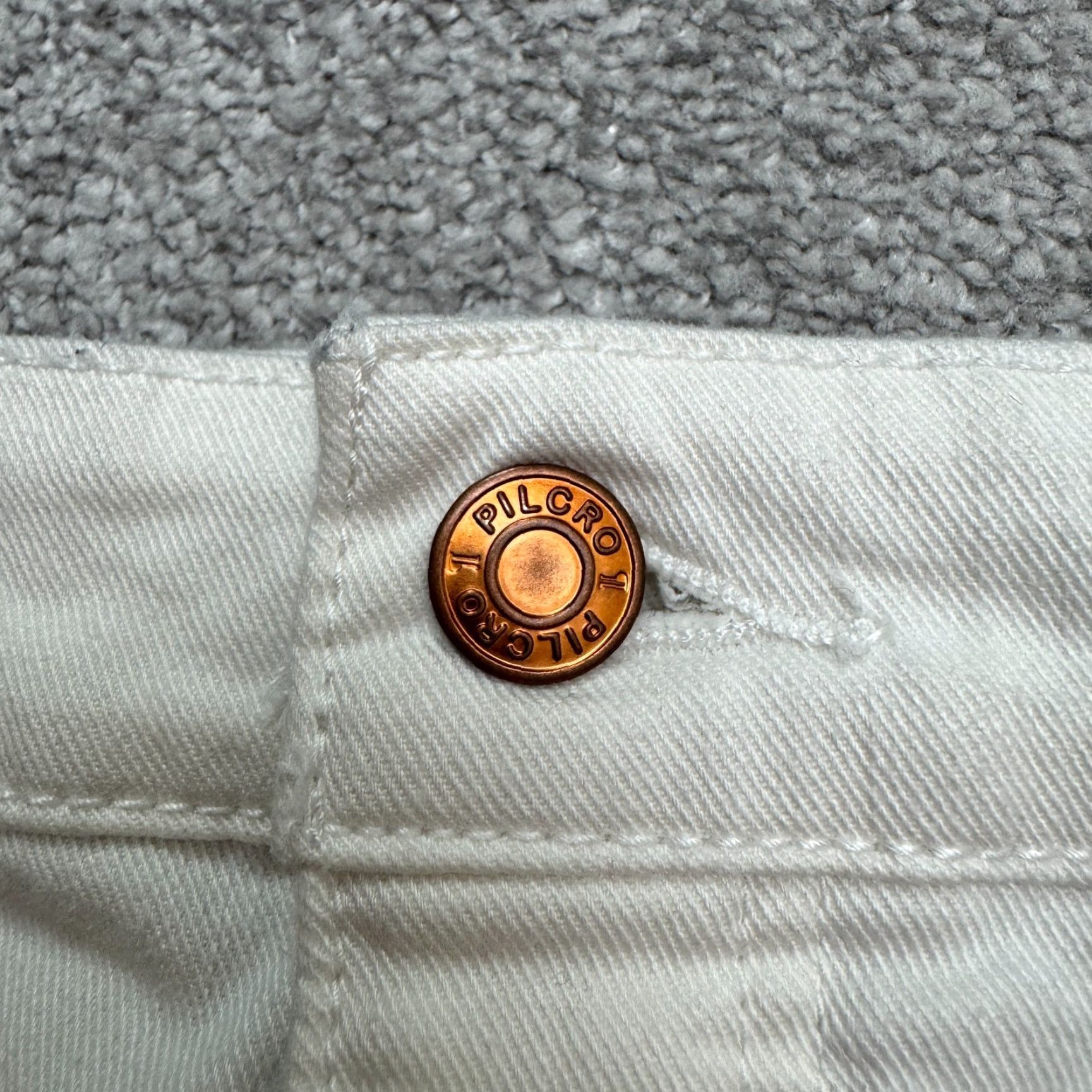 Anthropologie Anthropologie Jeans Woman Regular White Denim 30 5-Pocket Button Fly Belt Loops Ankle Slim Stretch Size 30" / US 8 / IT 44 - 3 Thumbnail