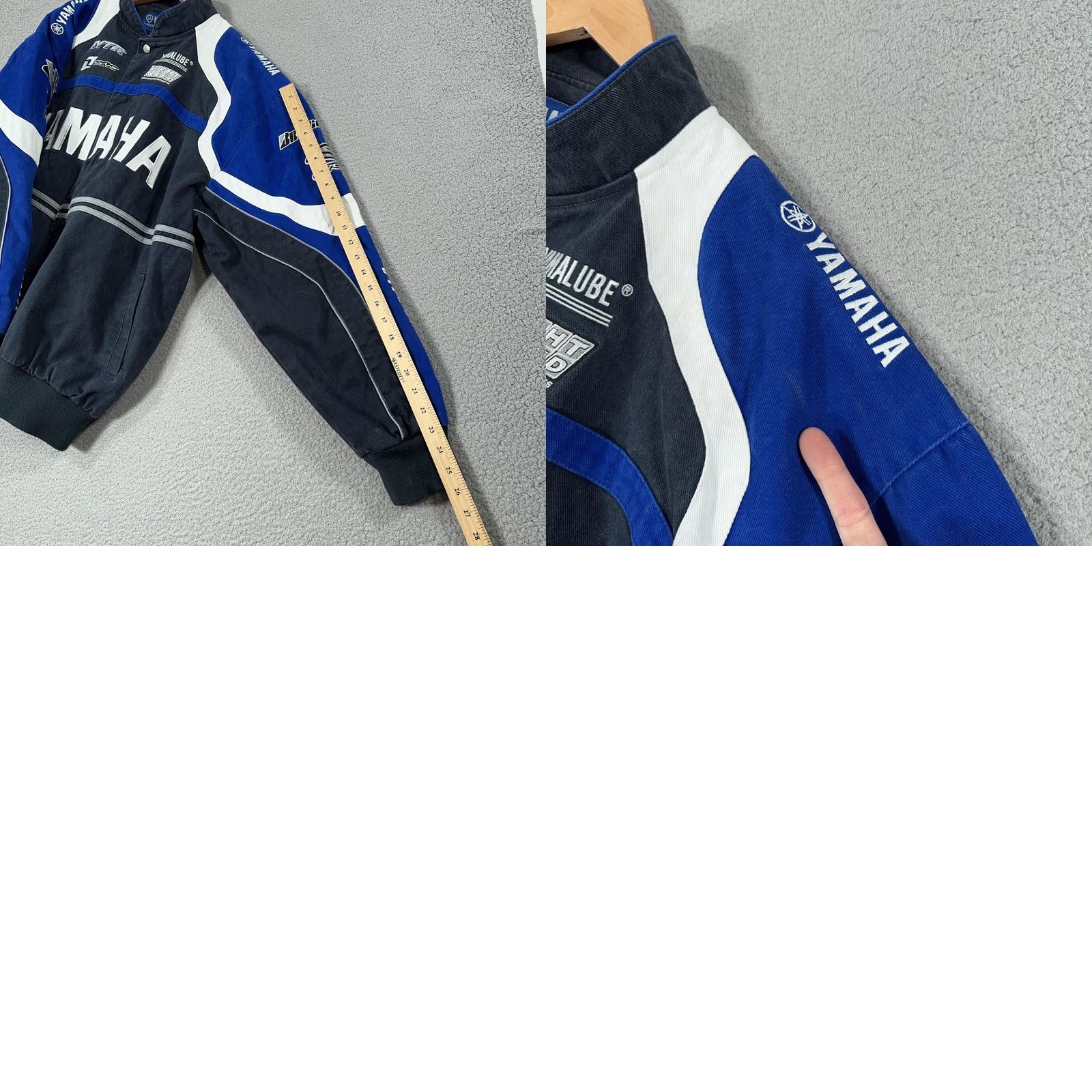 Yamaha VINTAGE Yamaha Racing Jacket Mens XL JH Design Blue Cotton Twill Y2K Moto Biker Size US XL / EU 56 / 4 - 11 Thumbnail