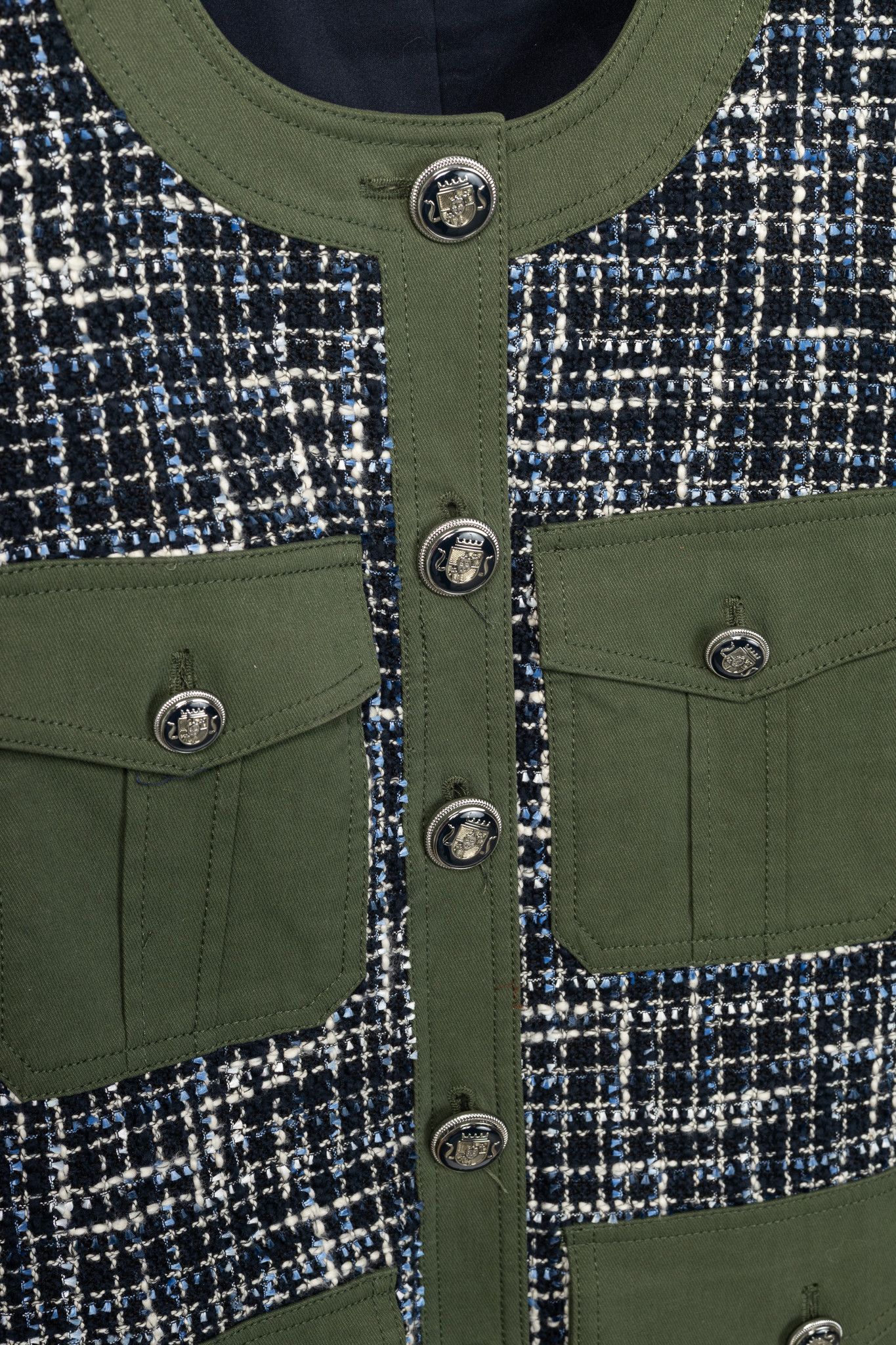 Veronica Beard Veronica Beard Fielding Cotton-Blend Tweed Dickey Jacket Size L / US 10 / IT 46 - 8 Thumbnail