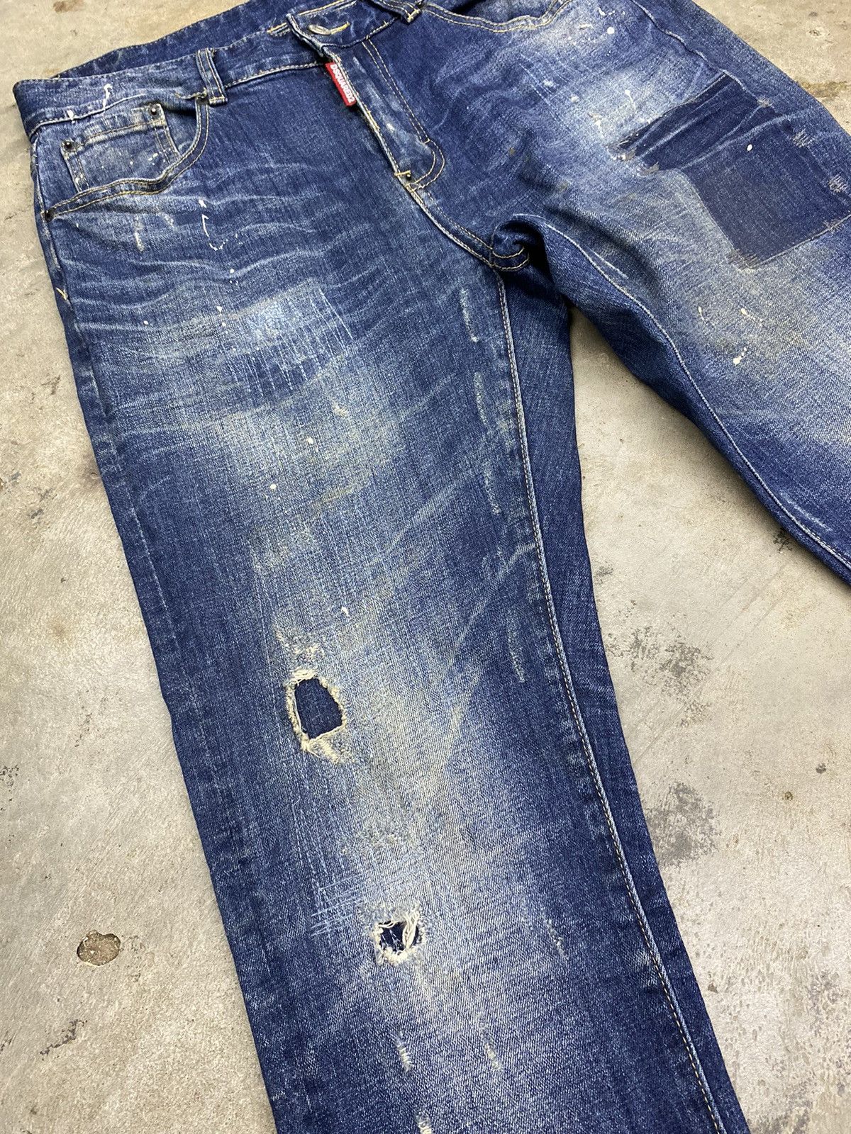 Dsquared2 × If Six Was Nine splater jeans pant dsquared distressed patchwork Size US 31 - 13 Thumbnail