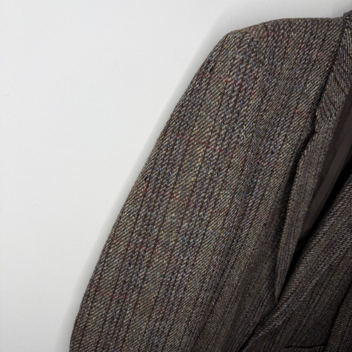 Harris Tweed Vintage Harris Tweed Blazer Virgin Wool Jacket Brown Size 44R - 5 Thumbnail