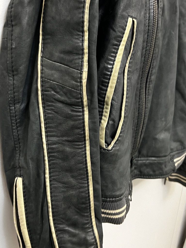 Diesel Military Olive Green Lamb Leather Jacket Mens Small S Size US S / EU 44-46 / 1 - 5 Thumbnail