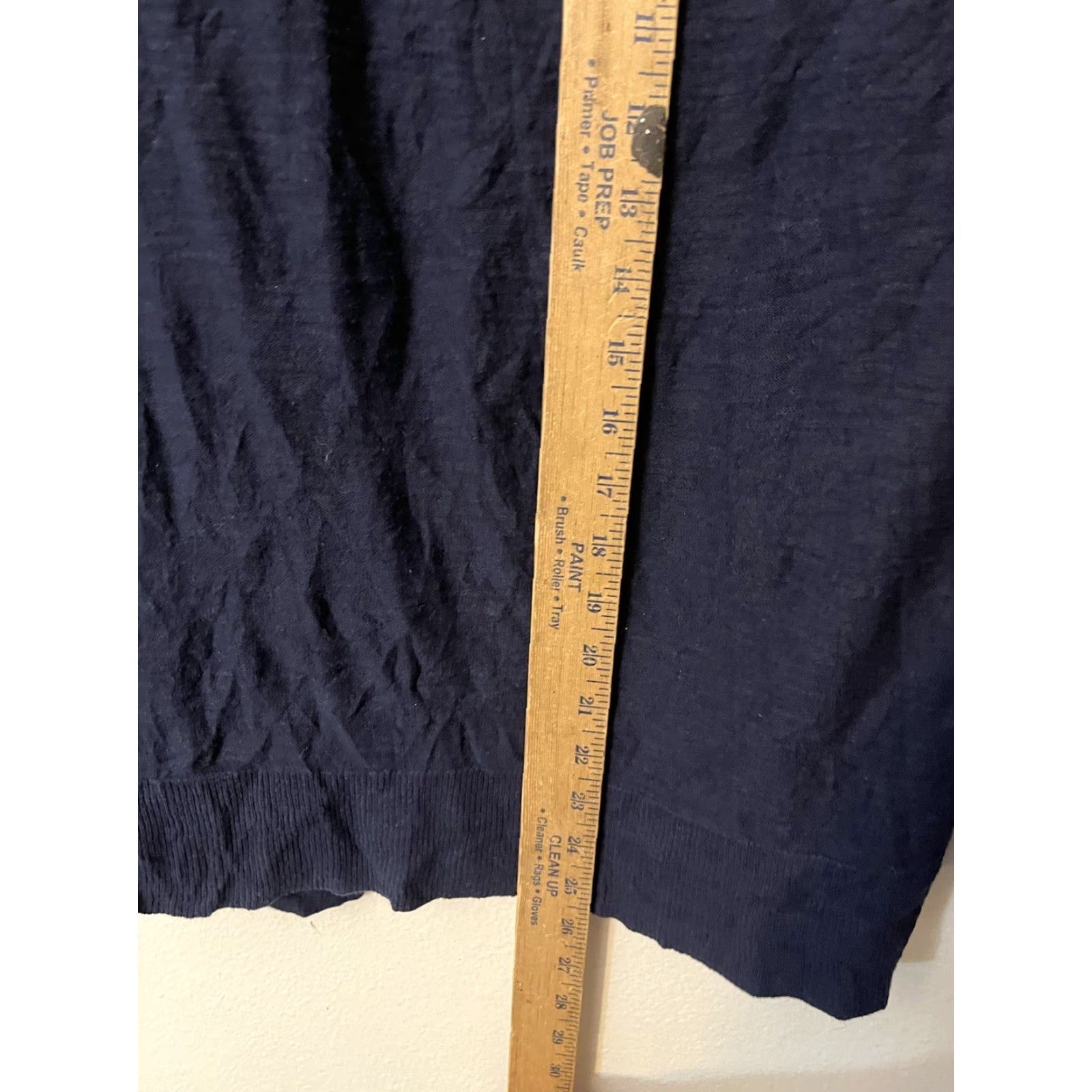 Ann Taylor VINTAGE Ann Taylor LOFT Sweater Cardigan Women XS Navy Blue Open Front Long Sleeve Knit Size XS / US 0-2 / IT 36-38 - 4 Thumbnail