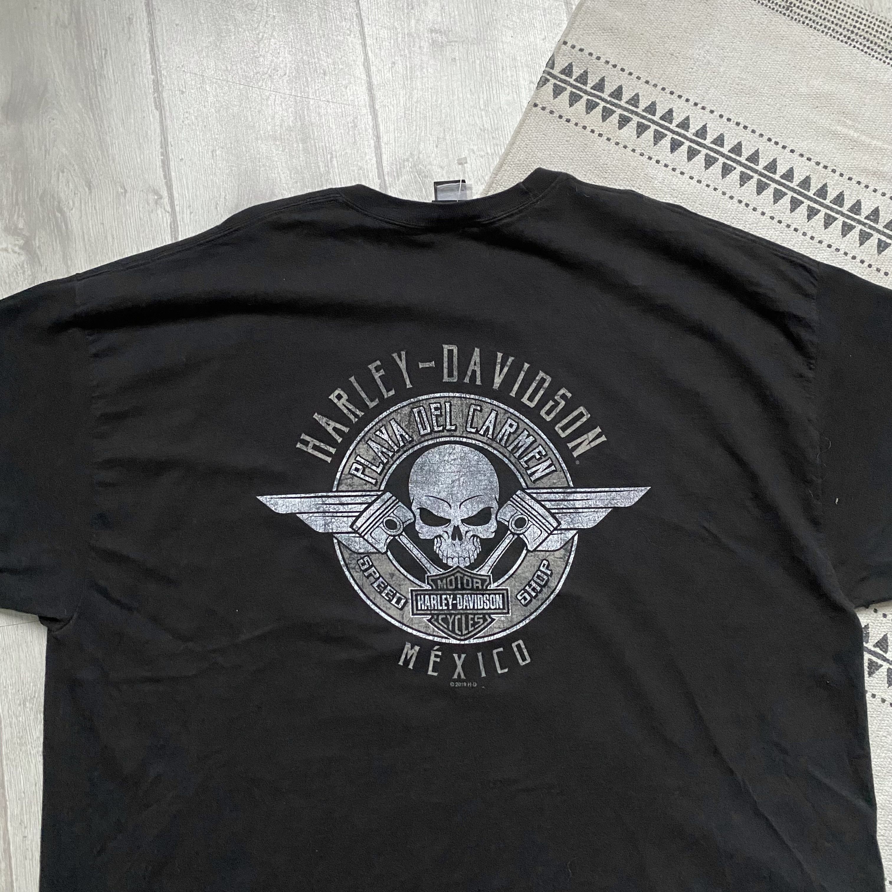 Harley Davidson ❗️ 3XL 🏍️ Vintage 00s Harley Davidson MEXICO Heavy tee Size US XXL / EU 58 / 5 - 3 Thumbnail