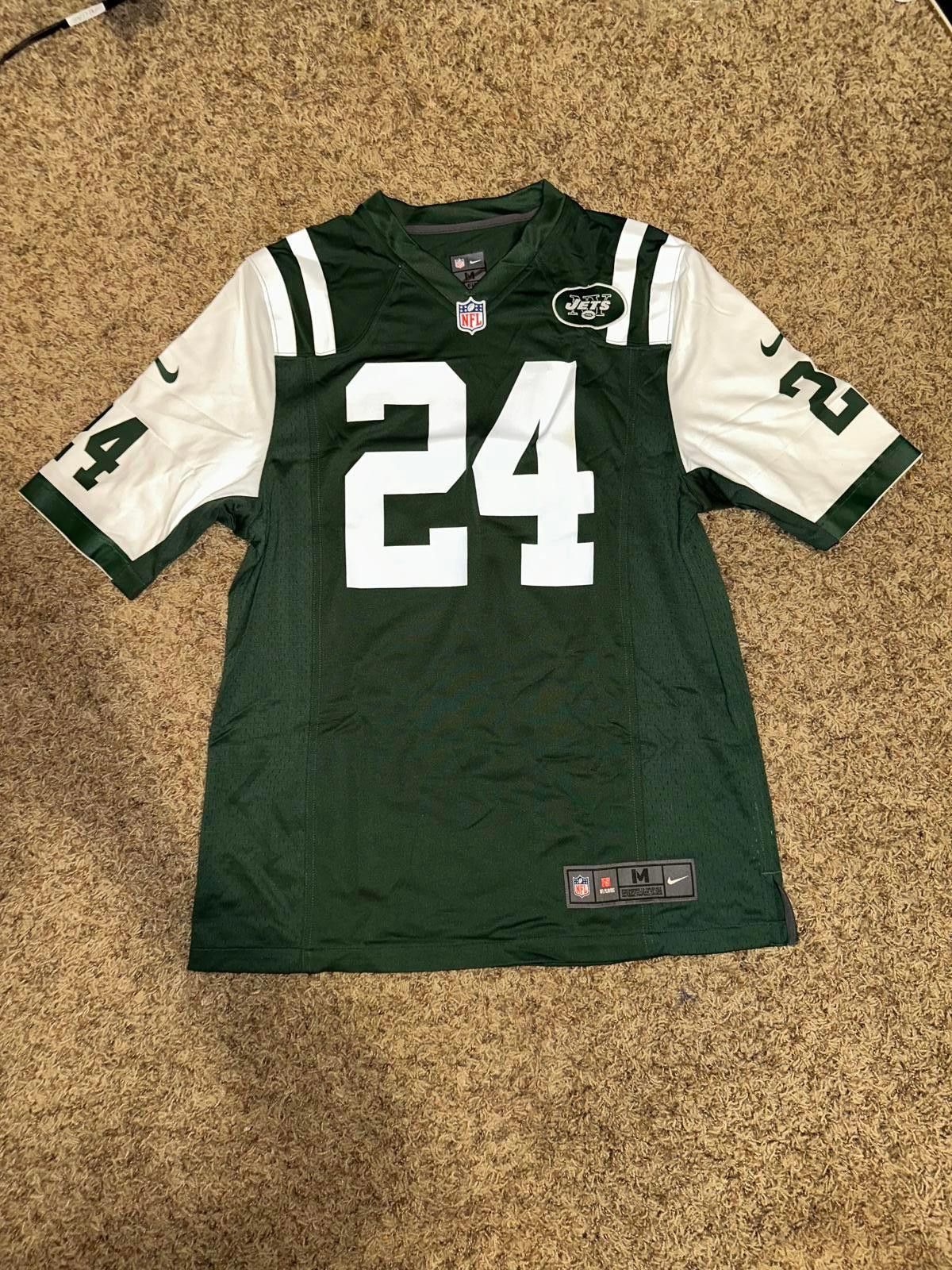 Nike 2012 Nike Mens NFL NY Jets Darrelle Revis Players Edition Jersey Vintage Size US M / EU 48-50 / 2 - 1 Thumbnail