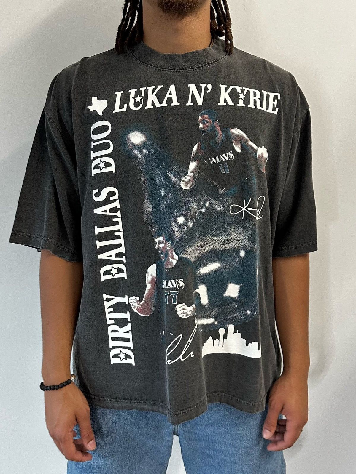 NBA Heavyweight Luka Doncic and Kyrie Irving Dallas Mavs tee Size US XL / EU 56 / 4 - 2 Thumbnail
