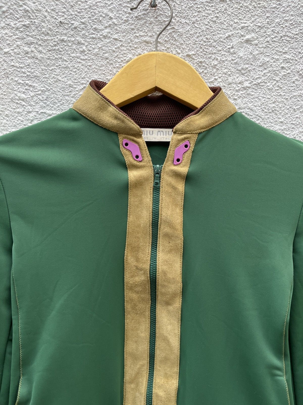 Miu Miu FW99 Miu Miu Suede Panelled Jacket Size XS / US 0-2 / IT 36-38 - 3 Thumbnail