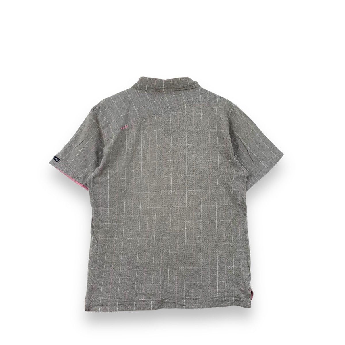 Billabong Vintage BILLABONG SURF Y2K Pink Layer Tartan Checks Polo Tee Size US M / EU 48-50 / 2 - 5 Thumbnail