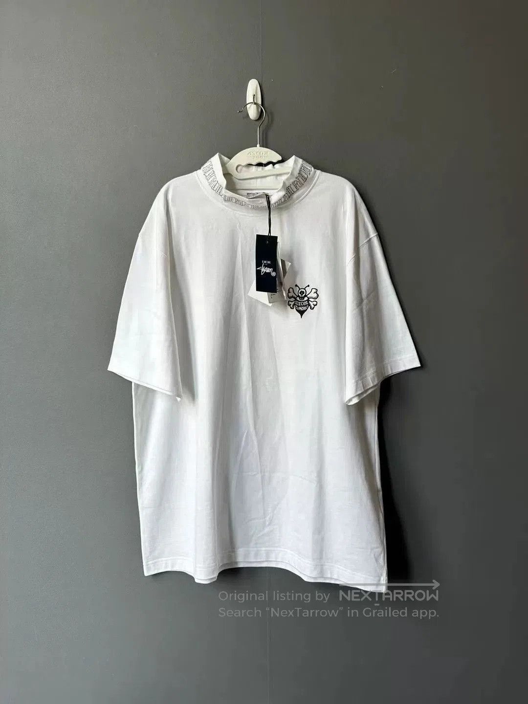 Dior dior stussy white skull embroidered short sleeve. Size US L / EU 52-54 / 3 - 1 Thumbnail