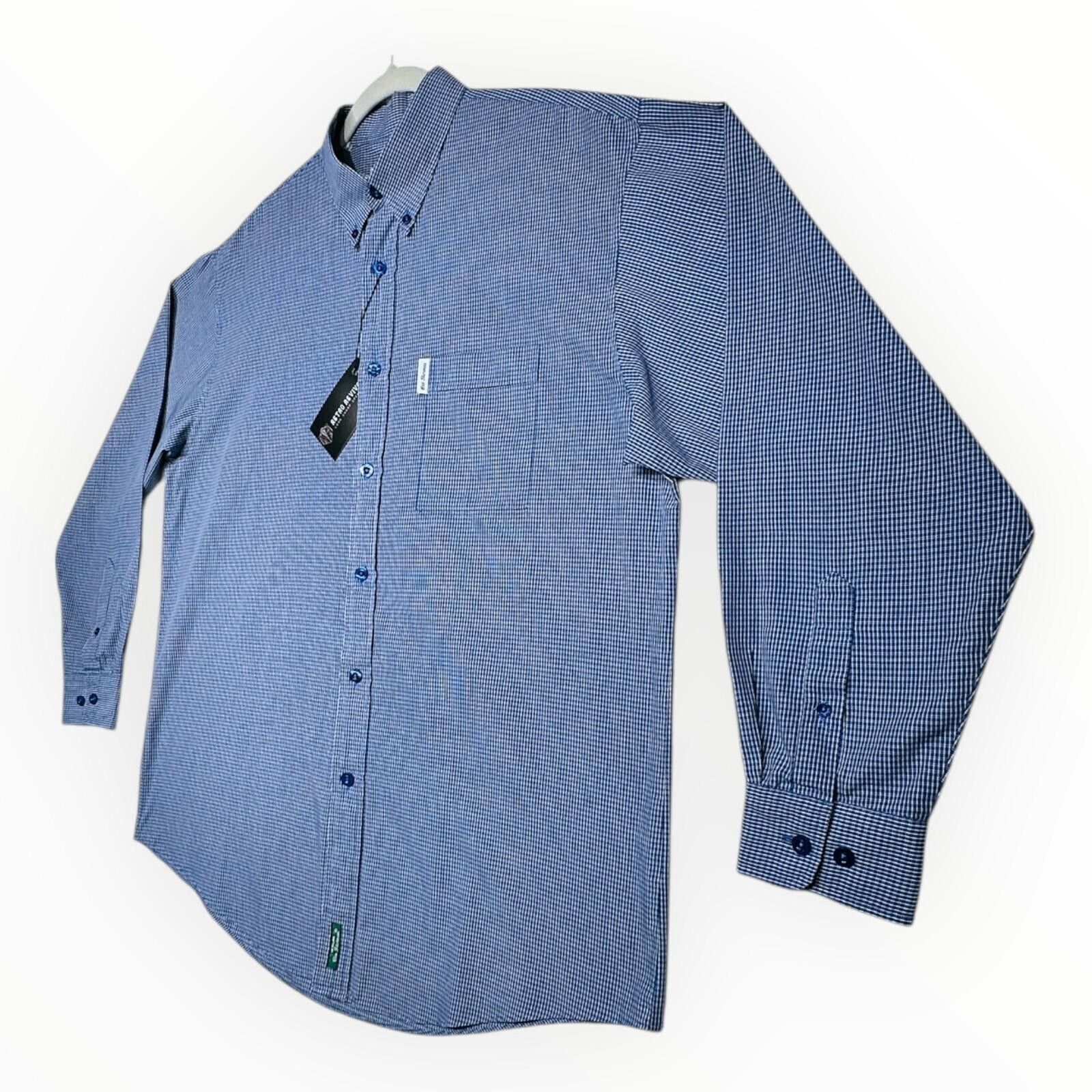 Ben Sherman Ben Sherman Shirt Men's UK Size XL Blue Check Original Size US XL / EU 56 / 4 - 3 Thumbnail