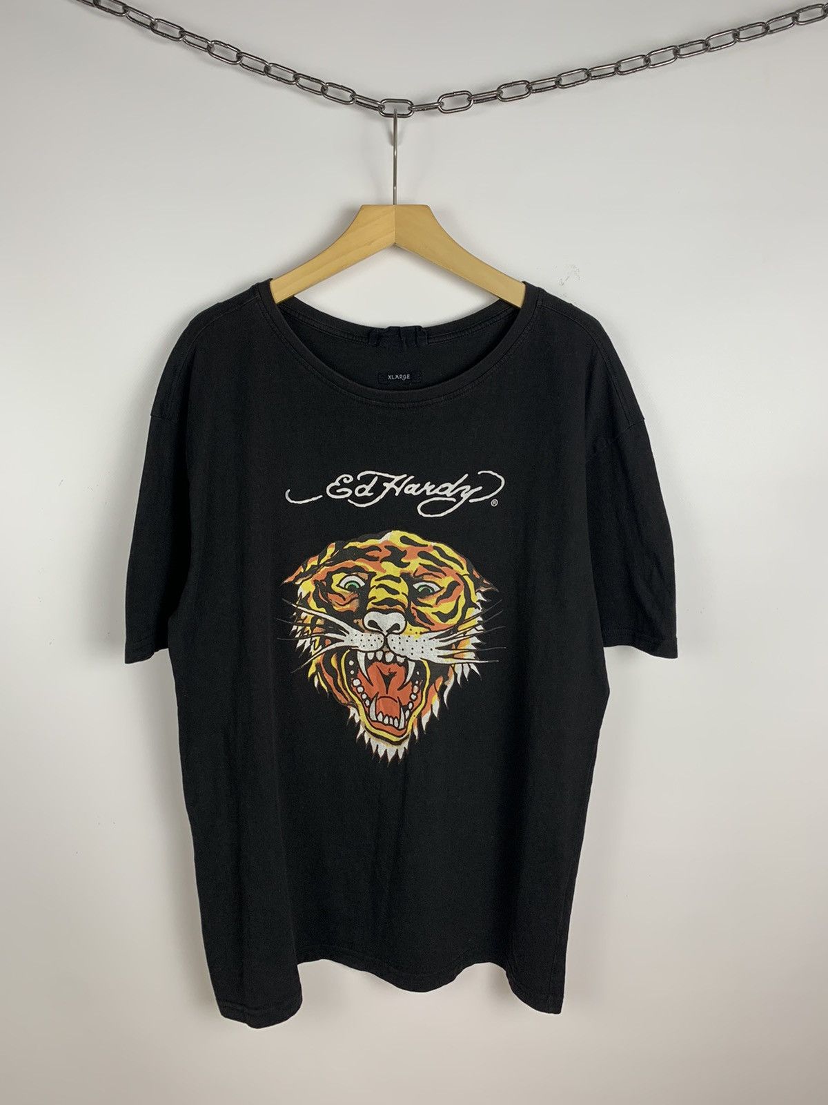 Christian Audigier × Ed Hardy Ed Hardy Tiger Print Graphic Y2K T-Shirt Los Angeles Tattoo Size US XL / EU 56 / 4 - 1 Thumbnail