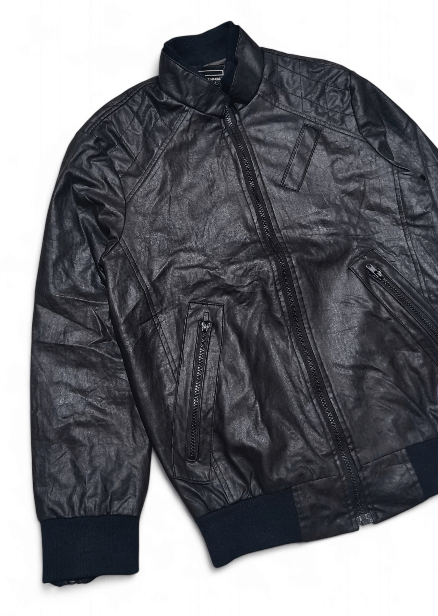 Vintage Vintage KSTARING by TASTE MAXIMUM Bomber Faux Leather Jacket Size US M / EU 48-50 / 2 - 6 Thumbnail