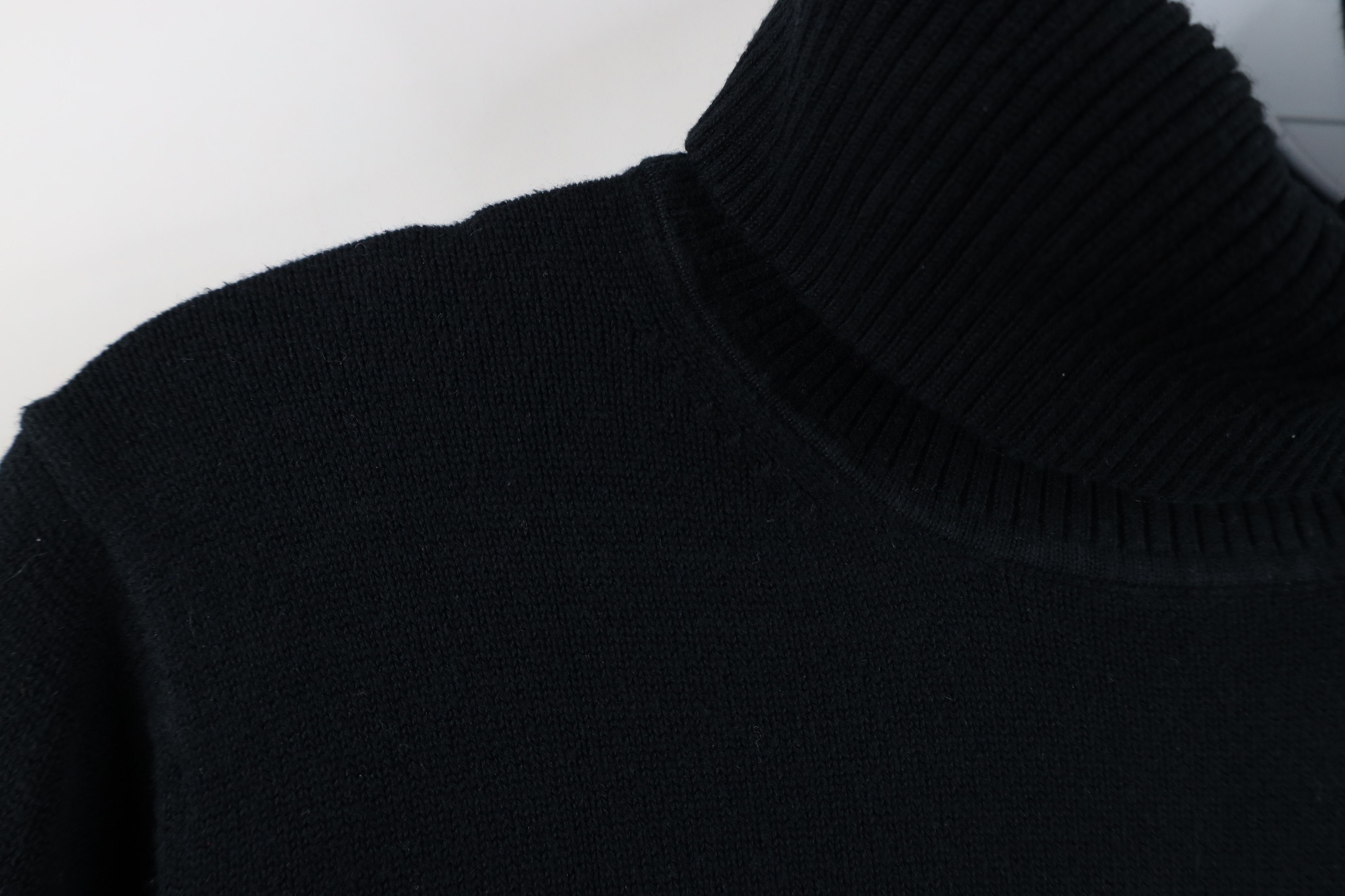 Gap Vintage Y2K Gap Blank Stretch Knit Turtleneck Sweater Black Size XL / US 12-14 / IT 48-50 - 4 Thumbnail