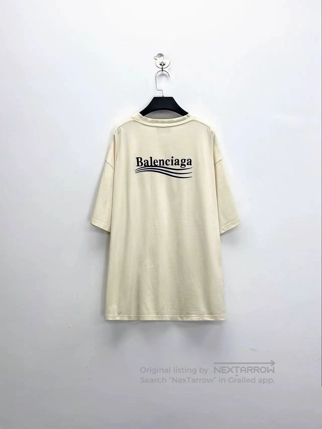 Balenciaga Balenciaga Embroidered Logo Short Sleeve Tee. Size US XL / EU 56 / 4 - 2 Thumbnail