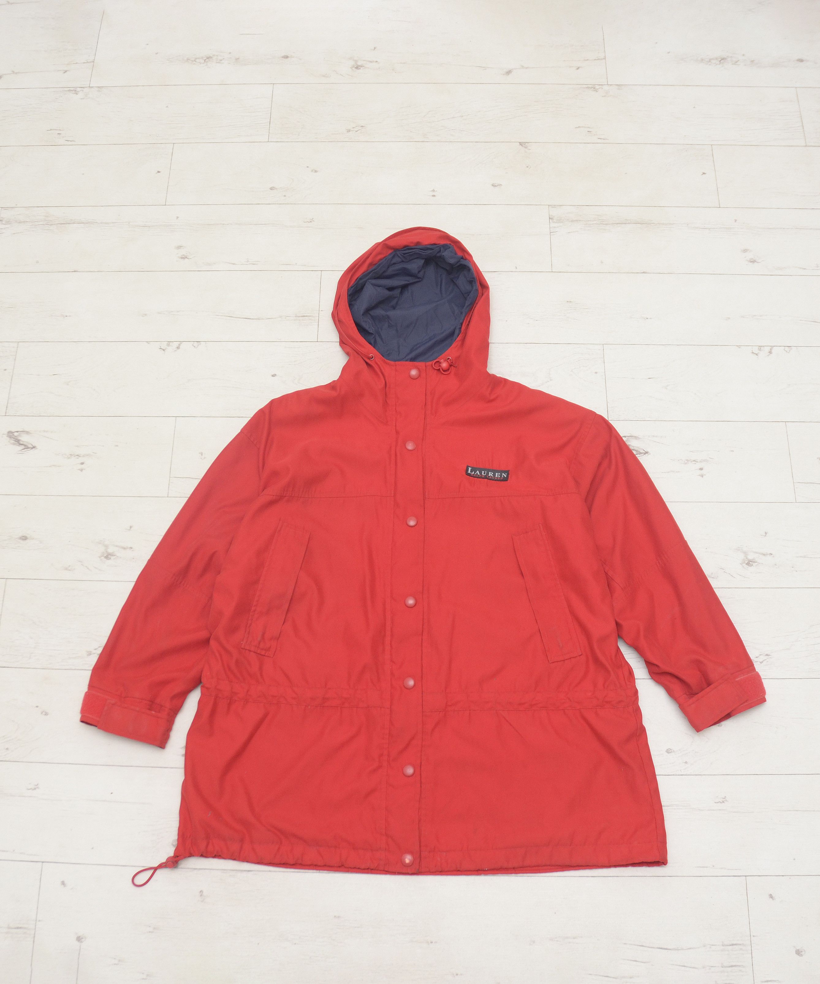 Lauren Ralph Lauren × Vintage VINTAGE 90’S LAUREN RALPH LAUREN Light RED PARKA JACKET Size US S / EU 44-46 / 1 - 1 Thumbnail